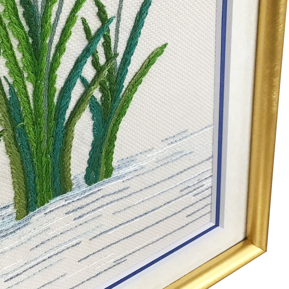 額装実例4 節句の刺繍2組
