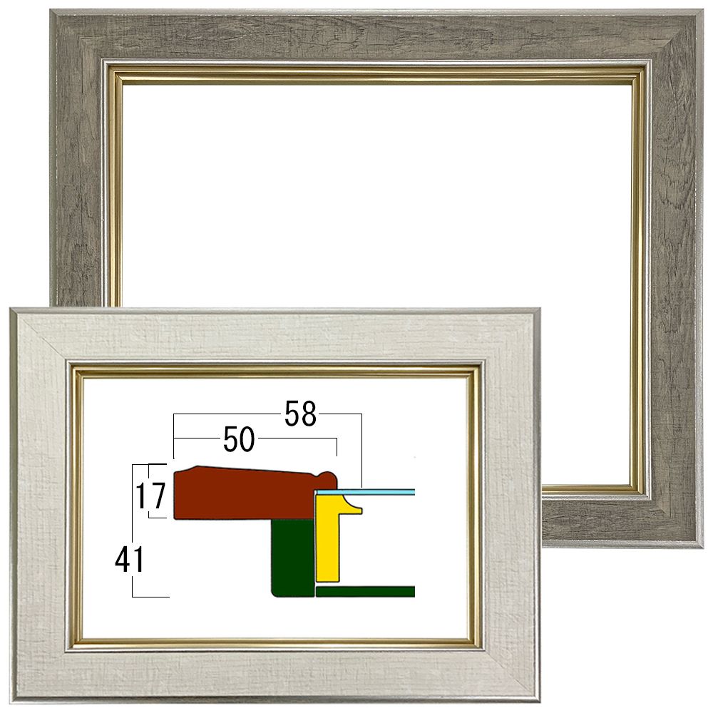 油絵用額縁　F3  UVカットアクリル　新品未使用 681-bk-f3-a.jpg