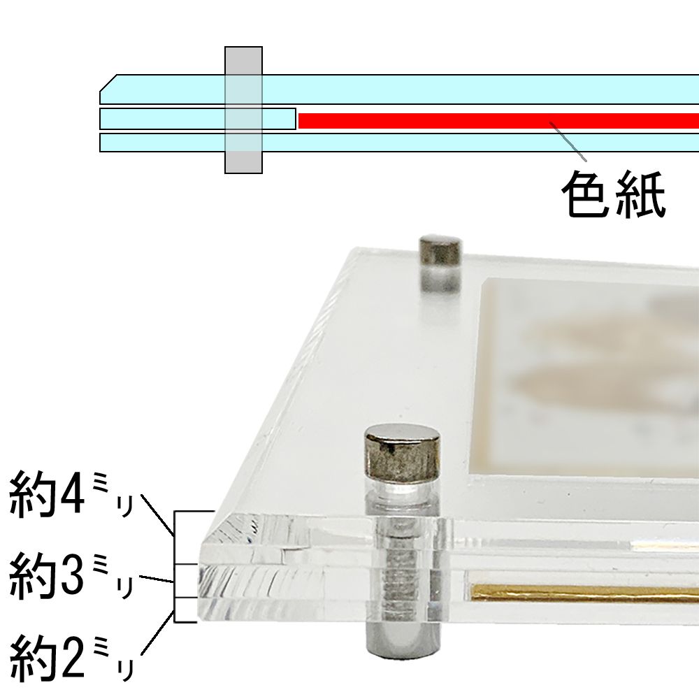 詳細画像10 アクリルフレーム 5352 色紙用