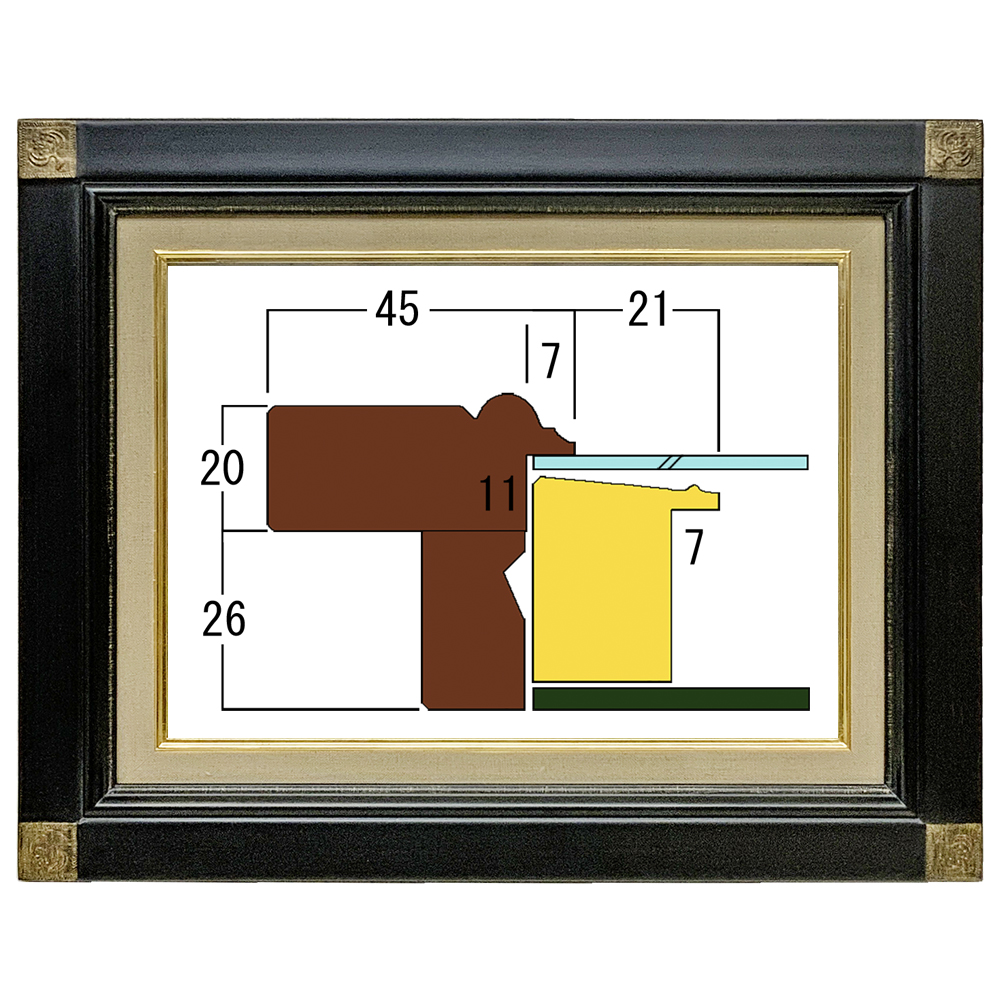 油絵額縁 奴型(やっこがた)