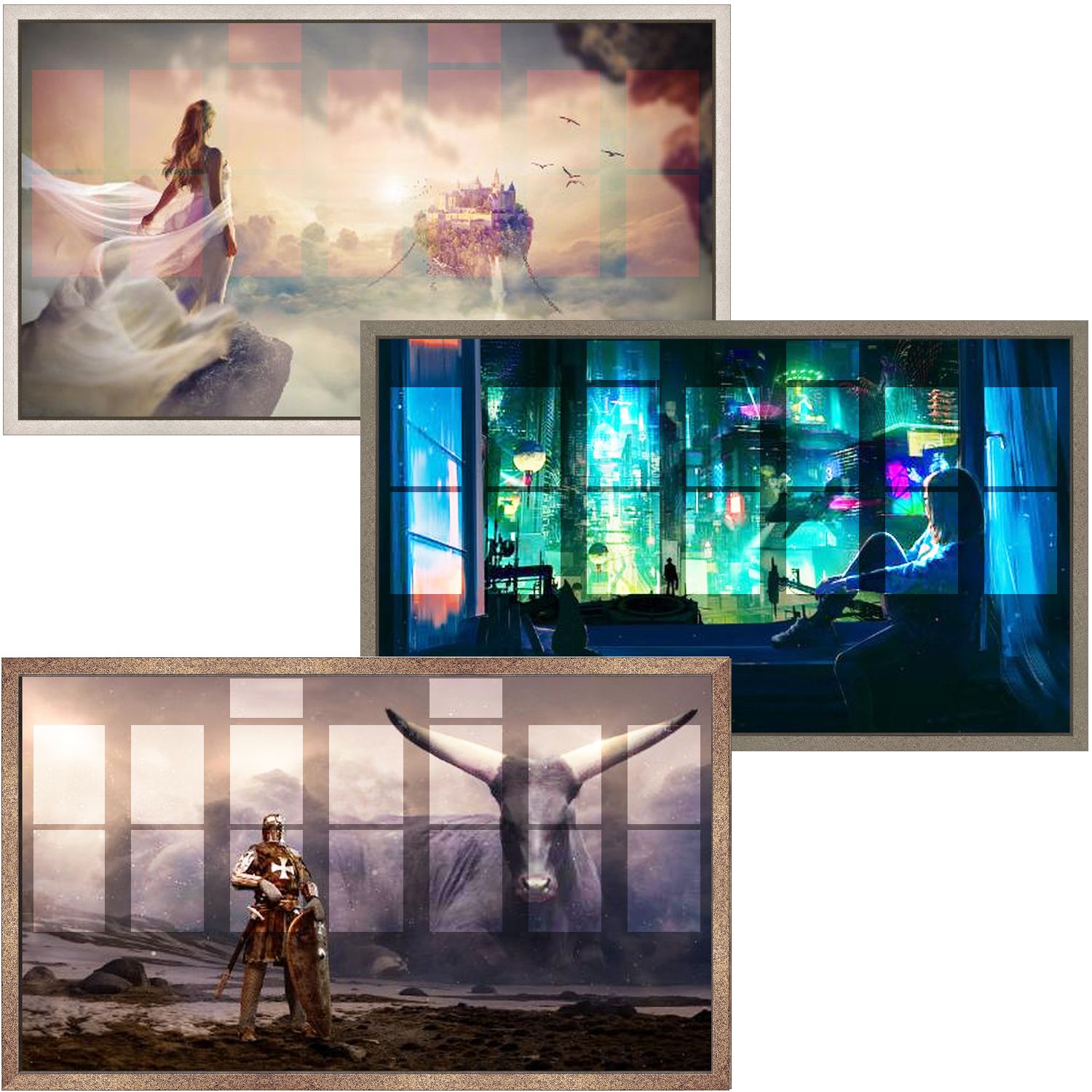 プレイマットの大きさに合わせてお作りする、アルミ製のシックな額縁