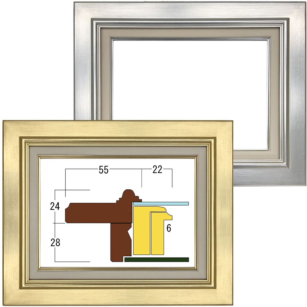 詳細画像 油絵額縁 オーロラ