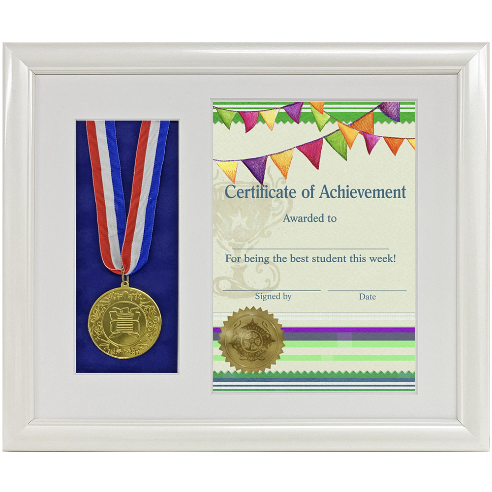 A4賞状&メダル額 5590N Pホワイト