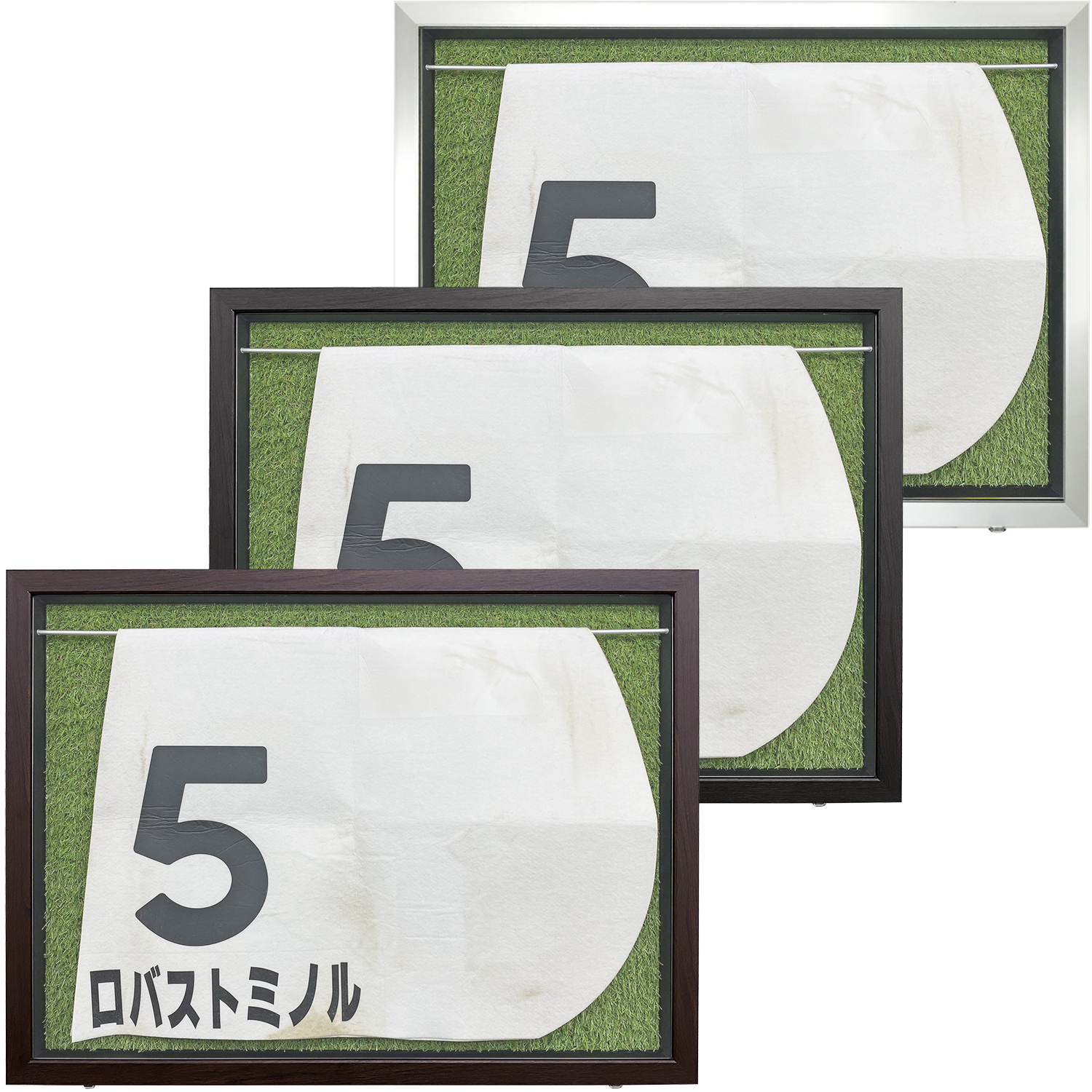 詳細画像 前開式 競馬ゼッケン専用額 芝