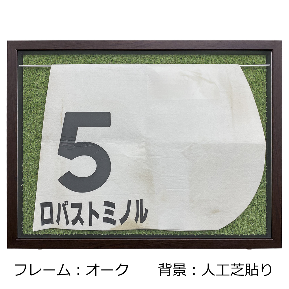 前開式 競馬ゼッケン専用額 前開きの扉が付いた、競馬ゼッケンを