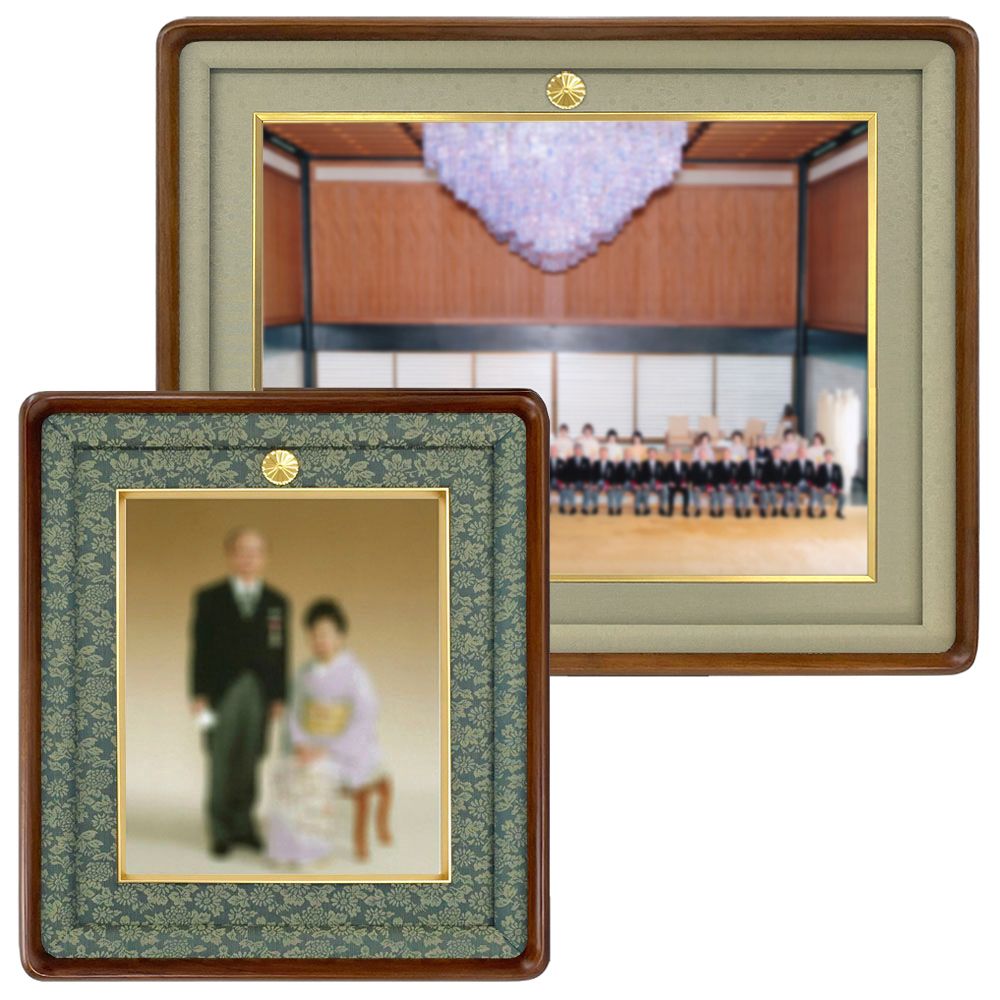 詳細画像 菊紋付き写真額 妙高