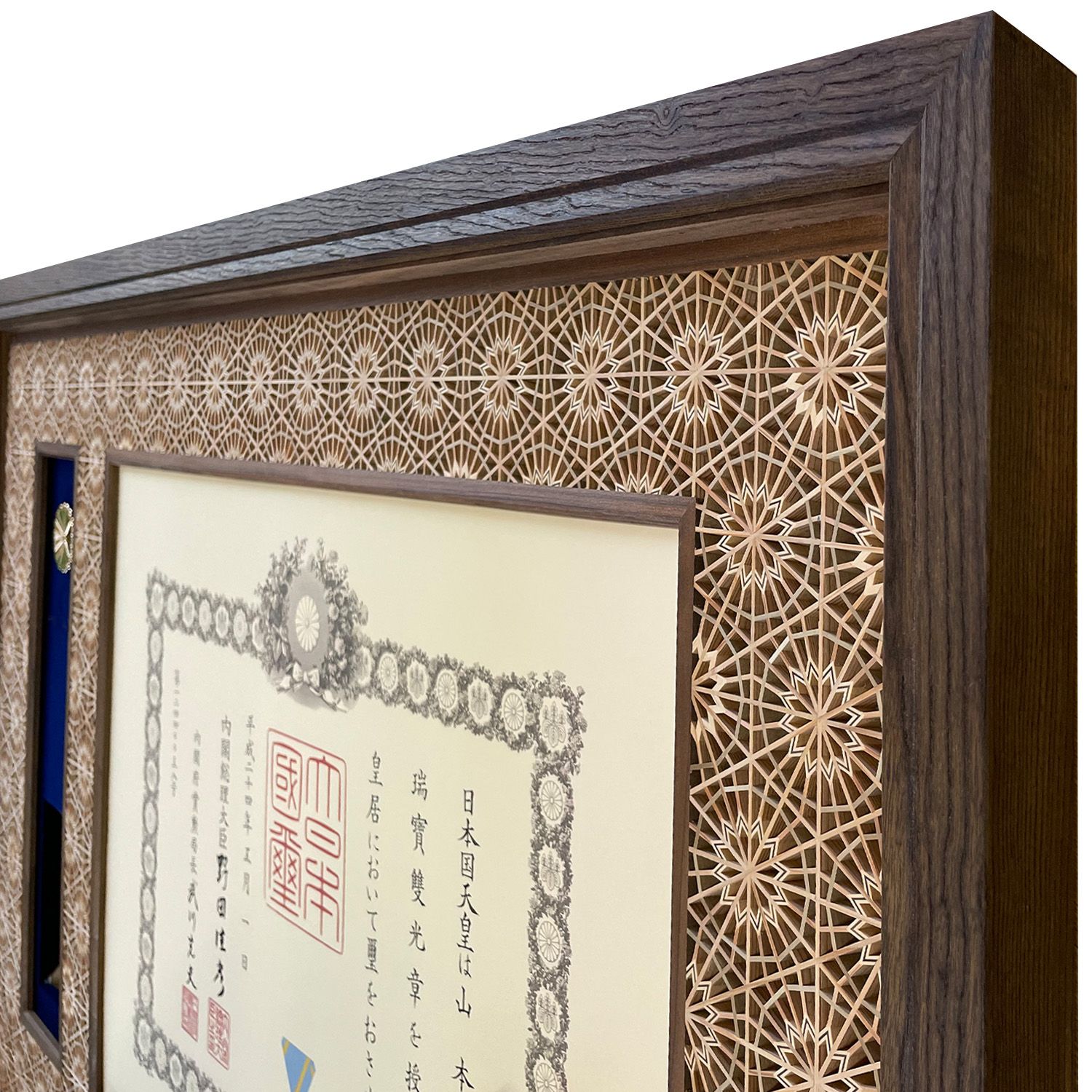 詳細画像7 [中綬章専用]神代叙勲額 八重菊