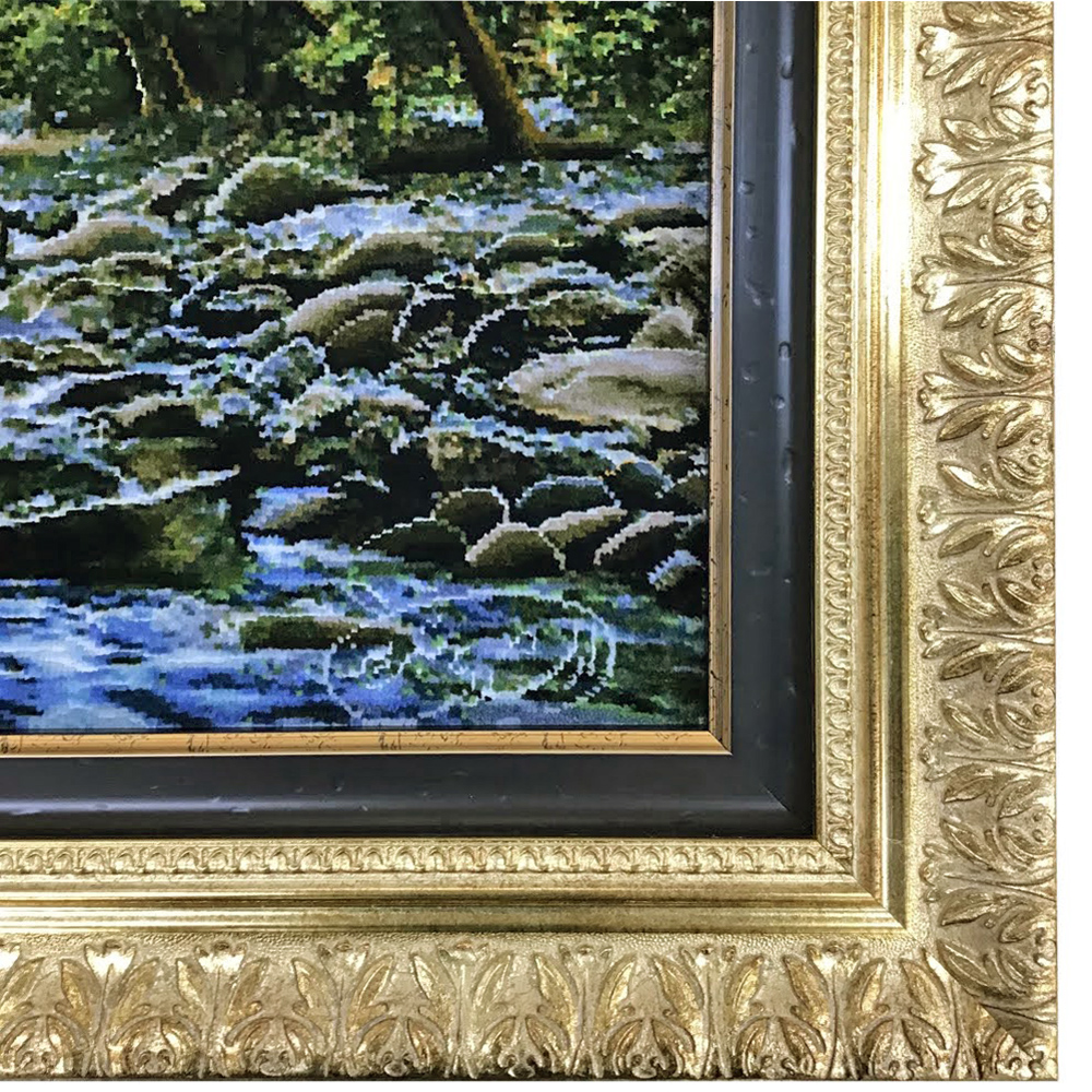 ペルシャ絨毯 二重フレーム