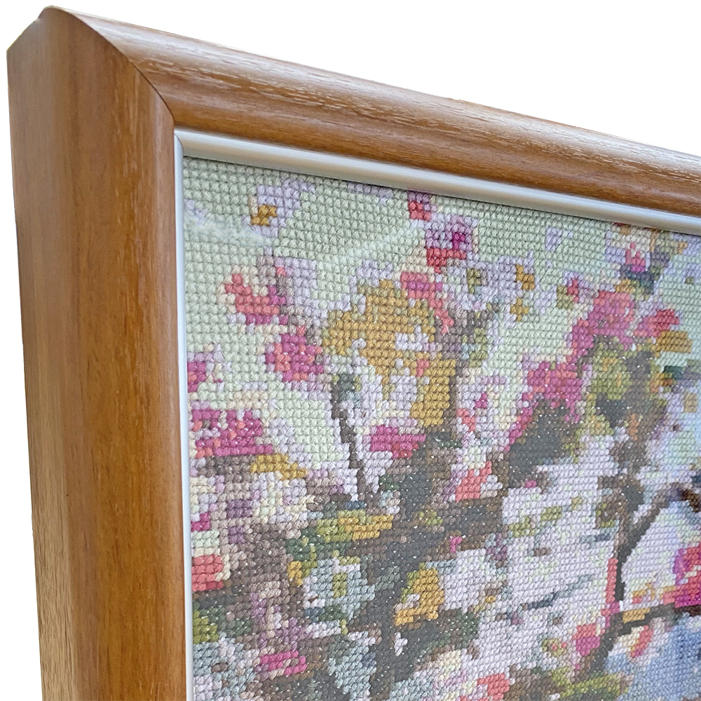 額装実例3 特大の刺繍 1m×2.2m