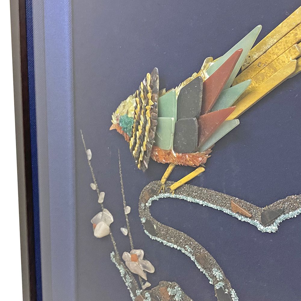 おしどりの貴石画