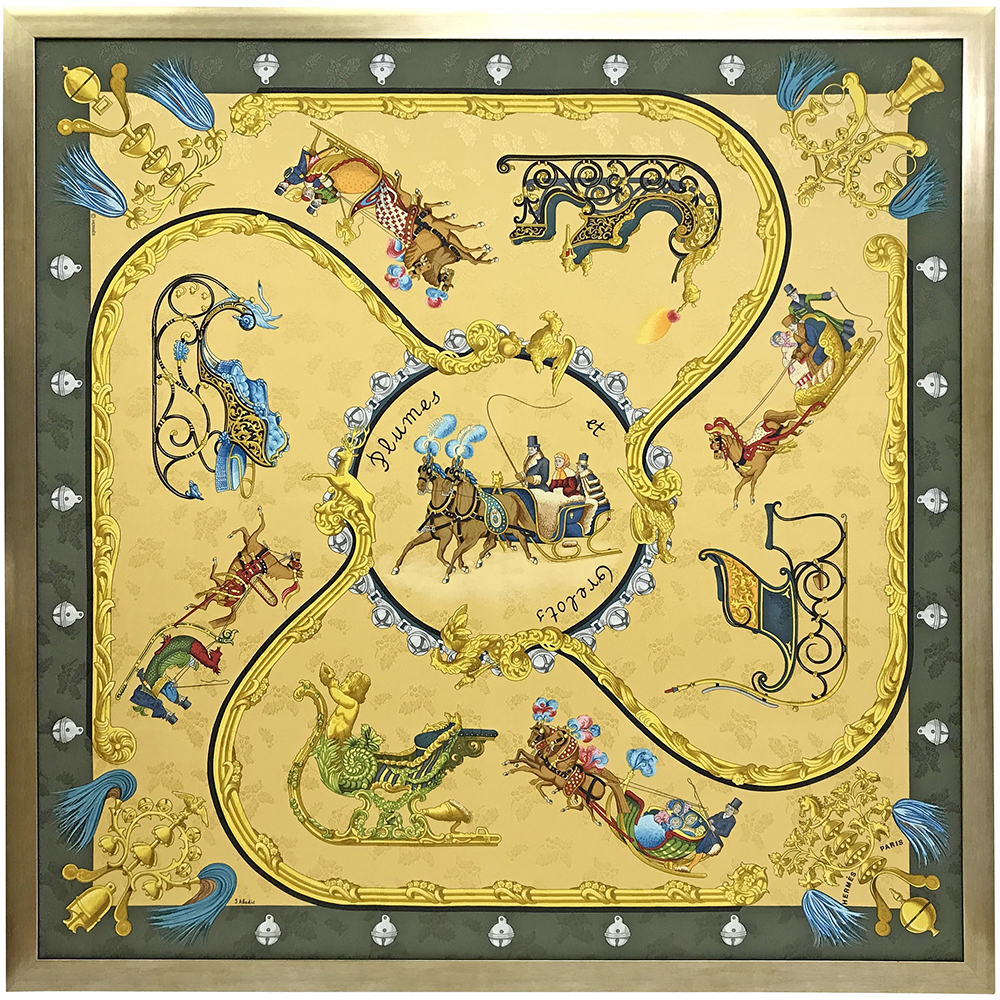 エルメス カレ90 羽飾りと鈴