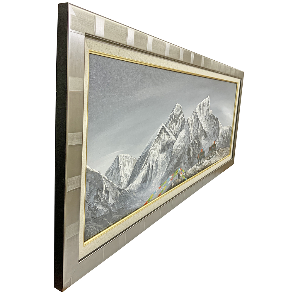 ネパールの山々 画布