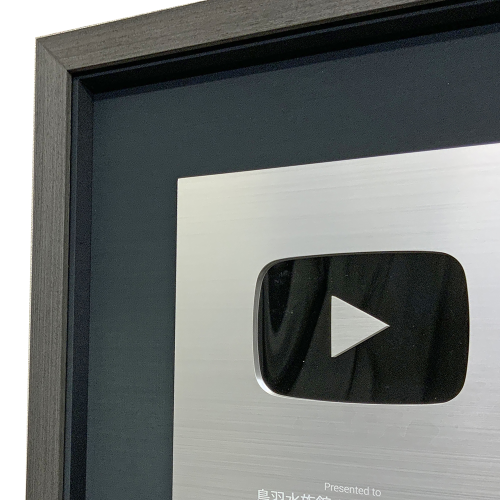 額装実例4 youtube 銀の盾