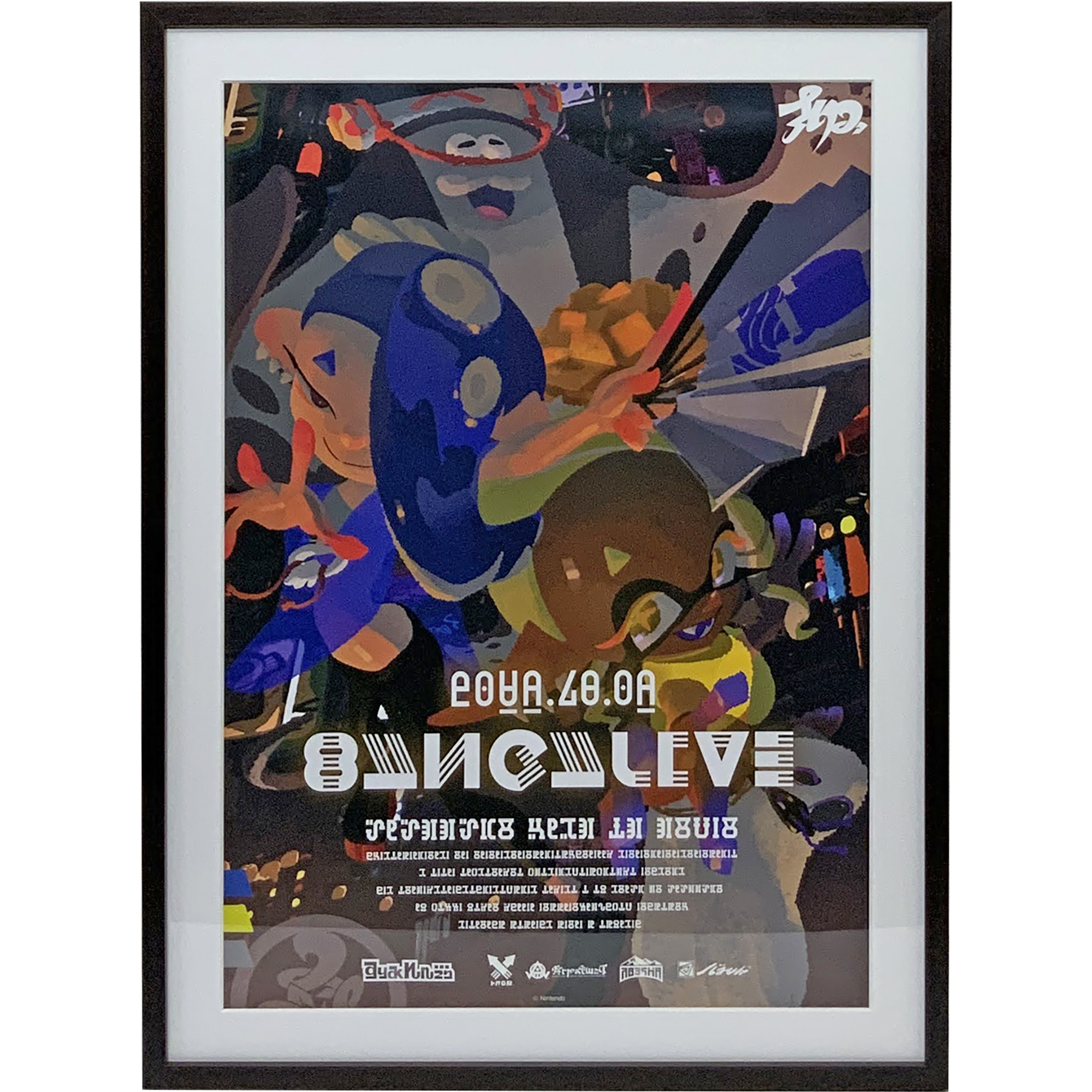 額装実例4 スプラトゥーン ポスター
