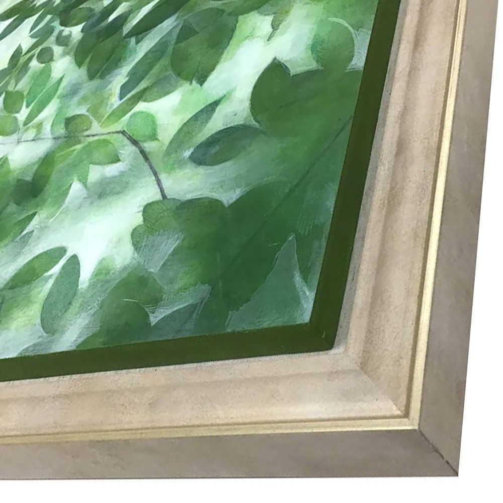 額装実例2 植物を描いたパネル作品