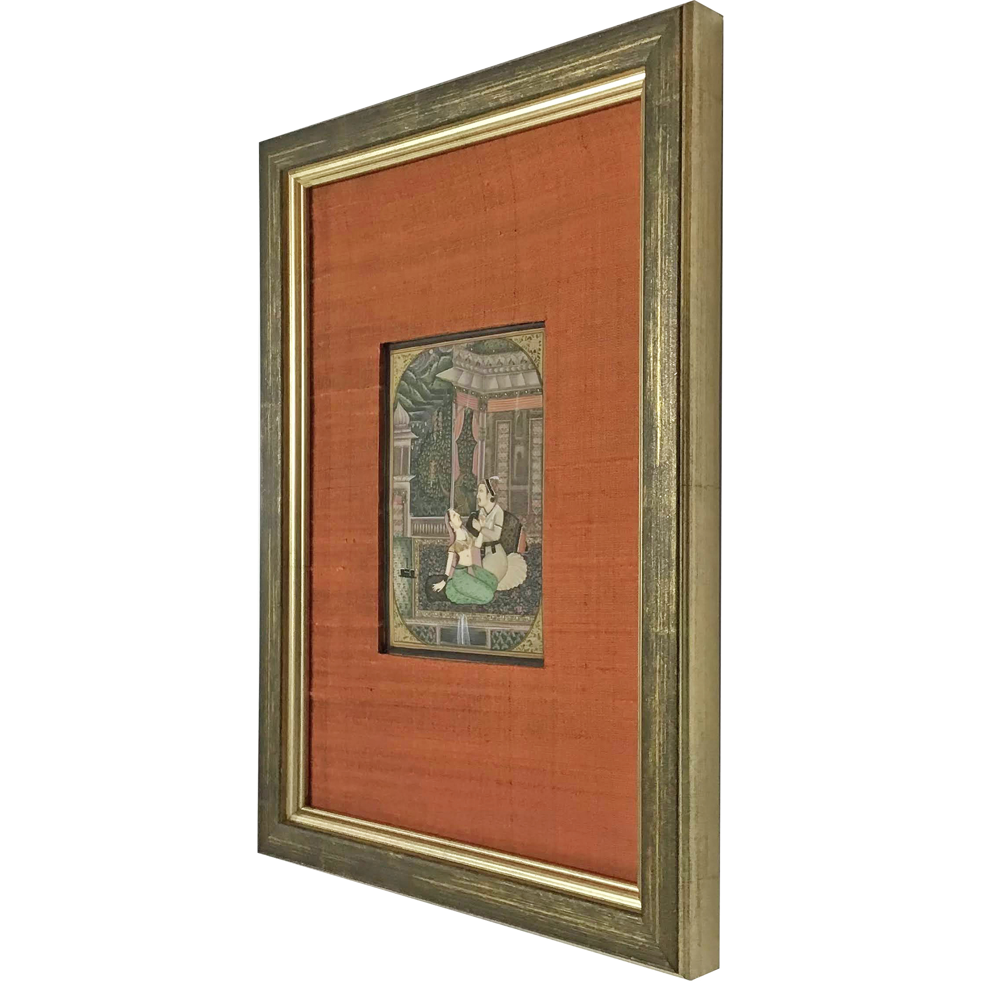 額装実例3 海外土産 マット付き絵画