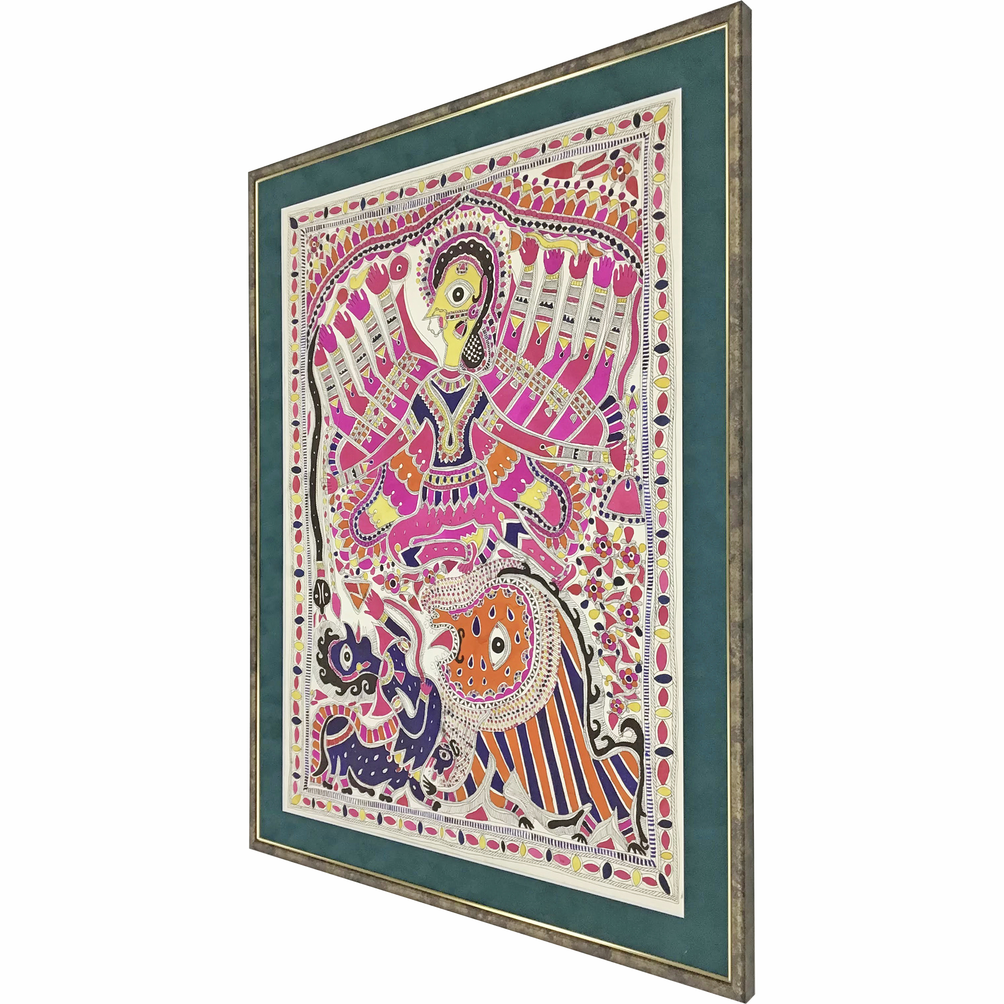 額装実例4 インド土産　大判絵画