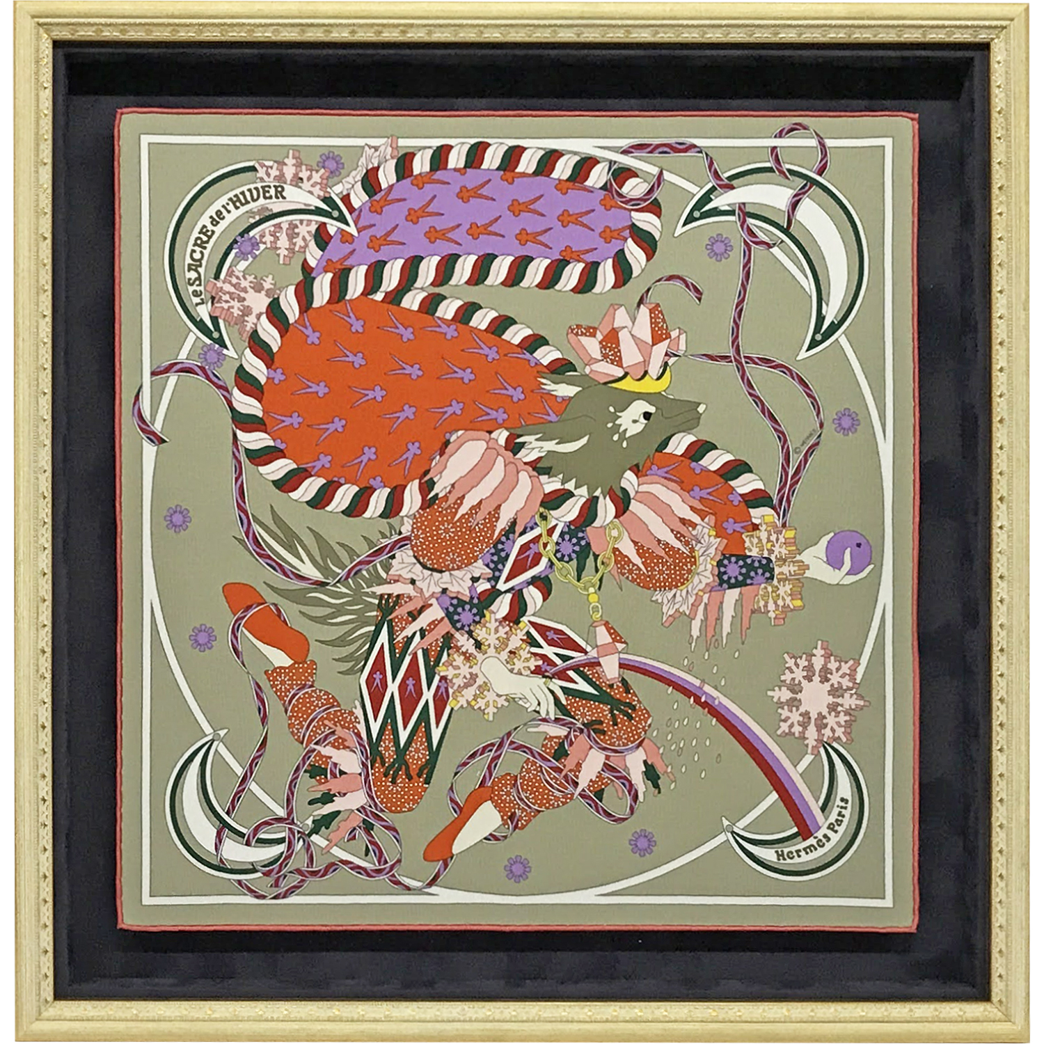 冬の祭典 浮かし額装