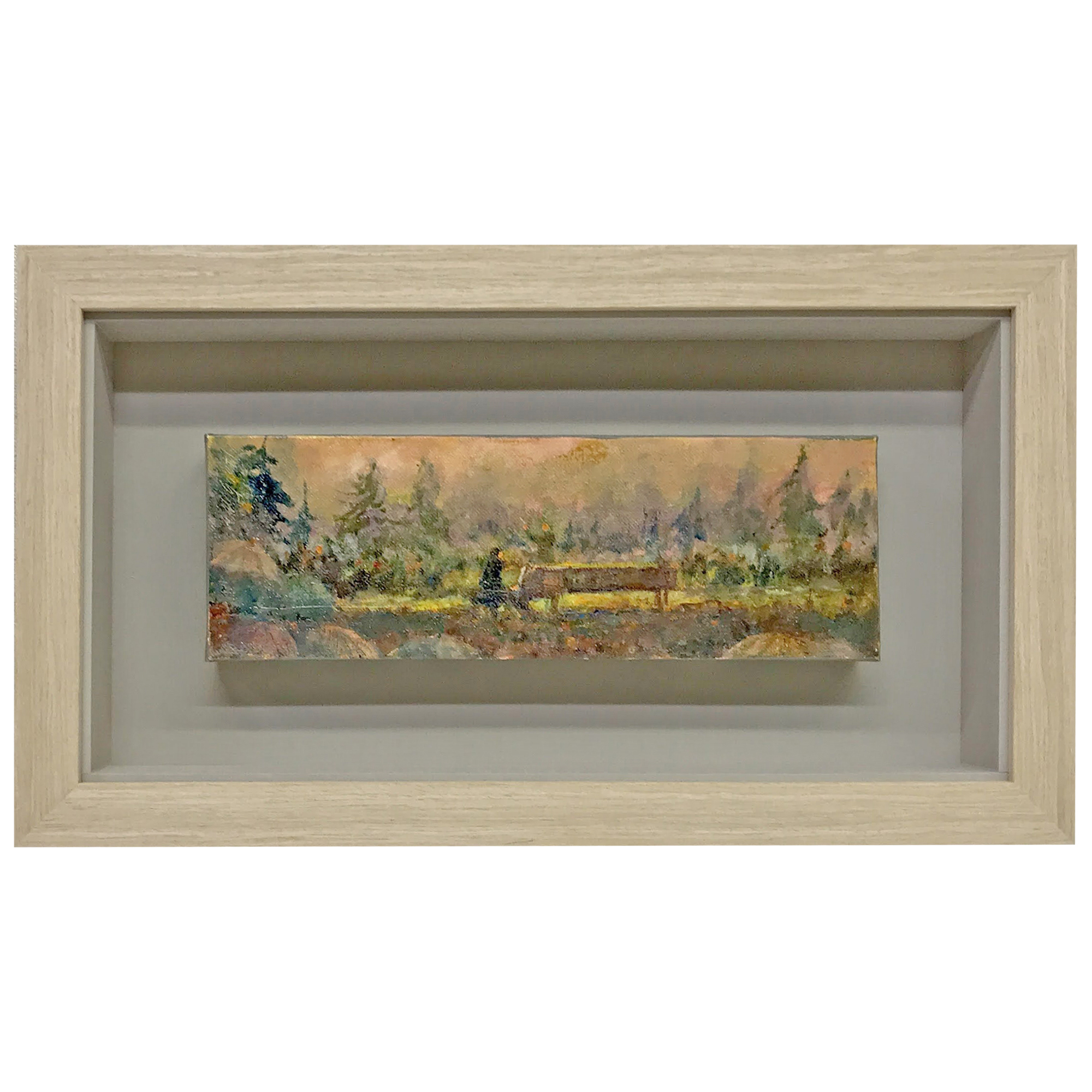 油彩風景画 厚いキャンバス