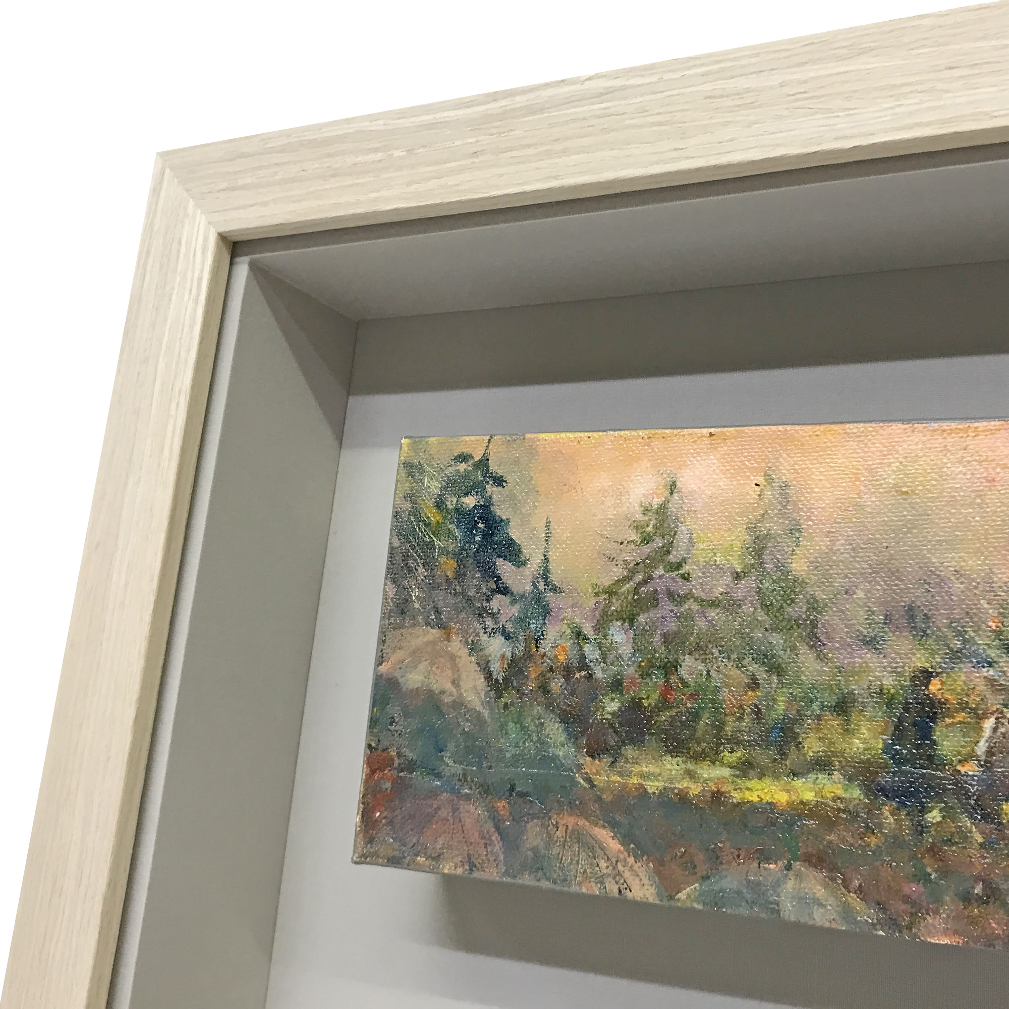 油彩風景画 厚いキャンバス