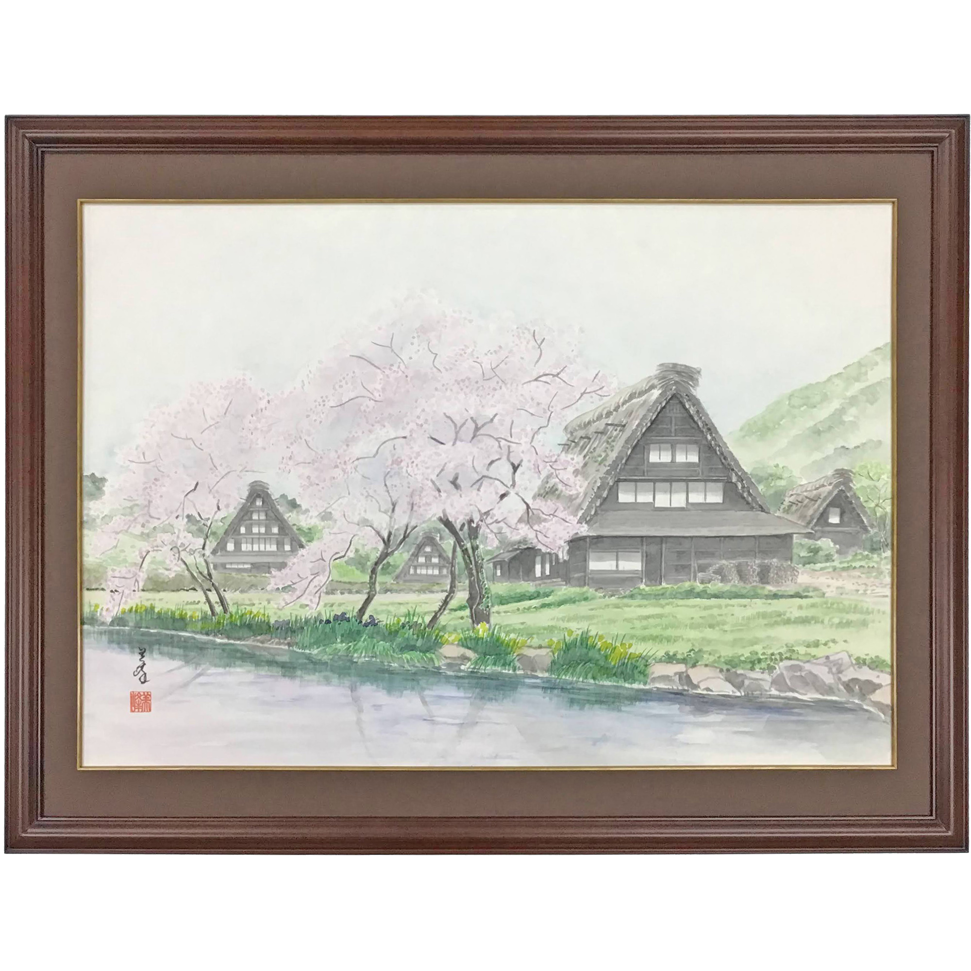 秋山美峰 墨彩画