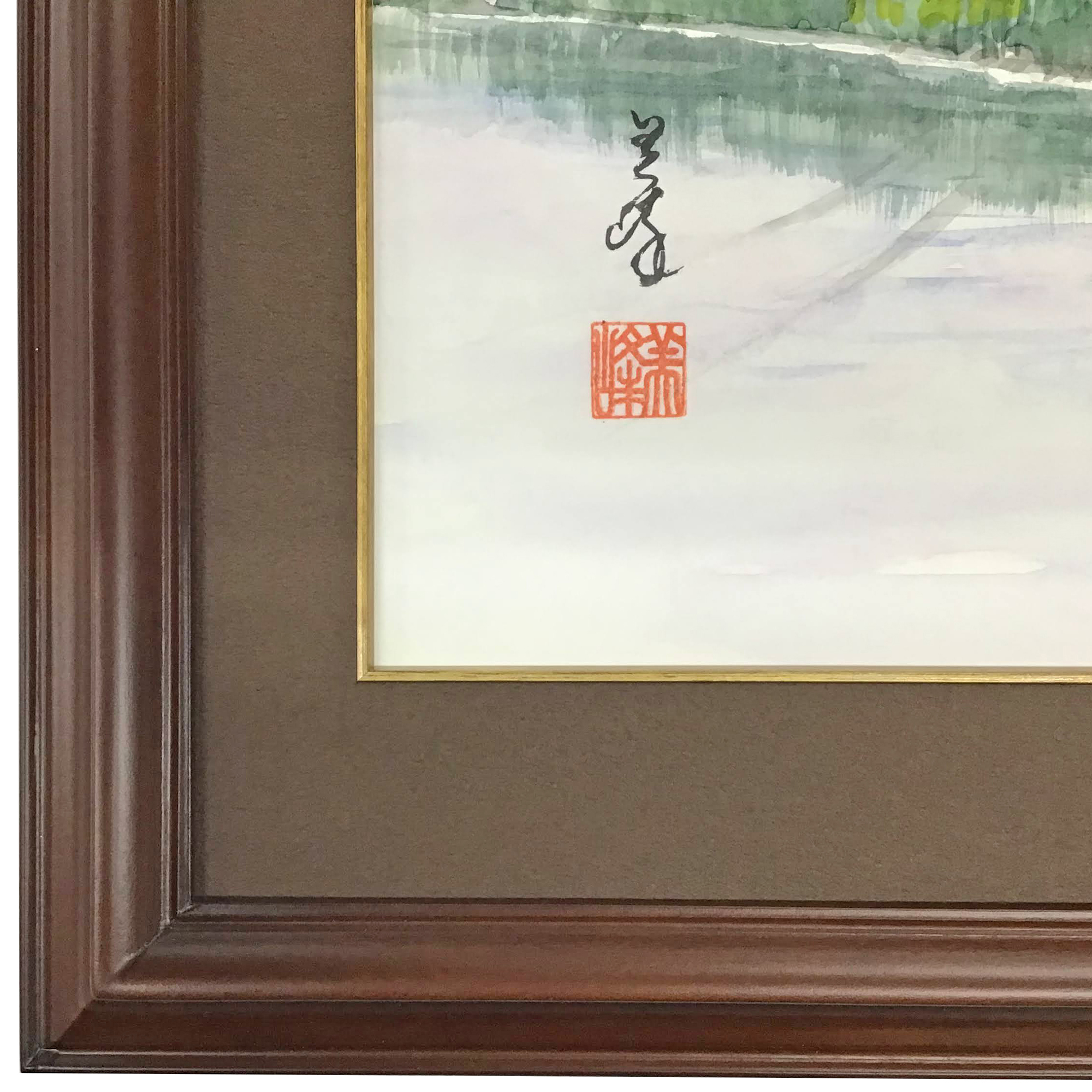 額装実例3 秋山美峰 墨彩画