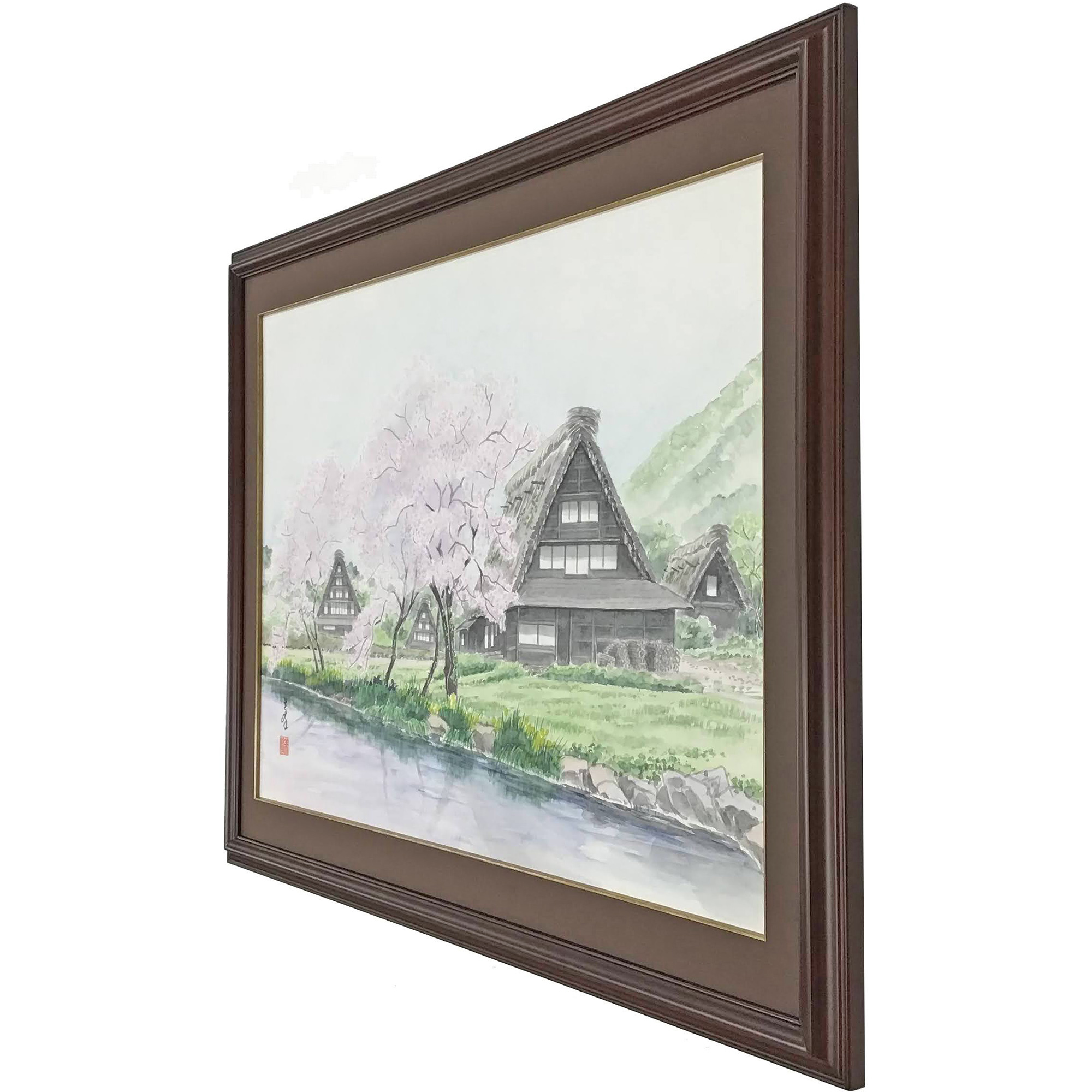 額装実例4 秋山美峰 墨彩画