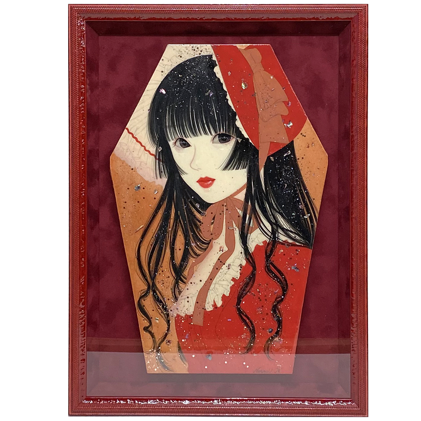 細川成美 浮かし額装