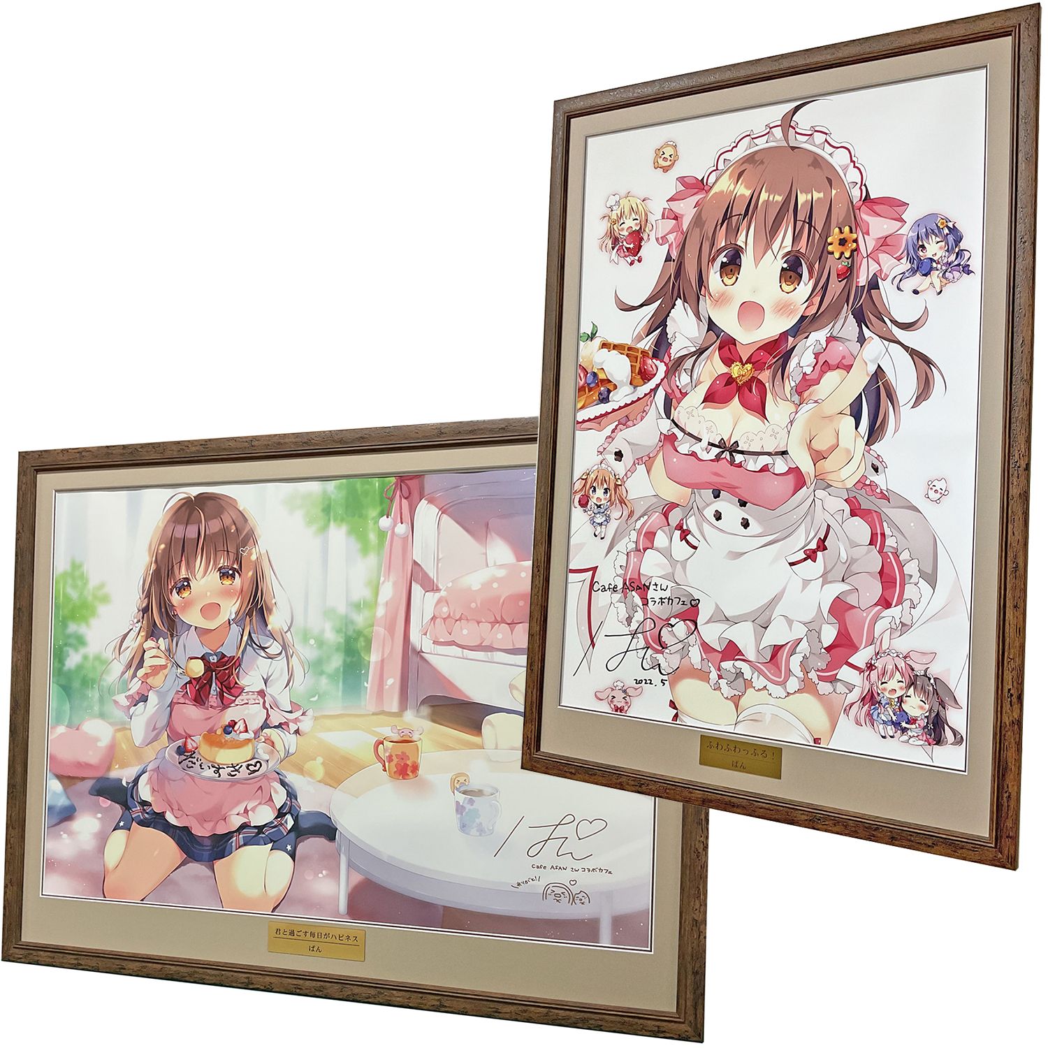 額装実例1 絵師[ぱん] サイン入ポスター