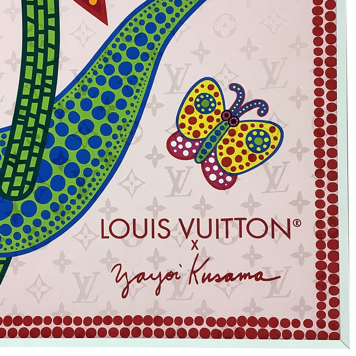 額装実例2 LV × YK カレ90・フラワー