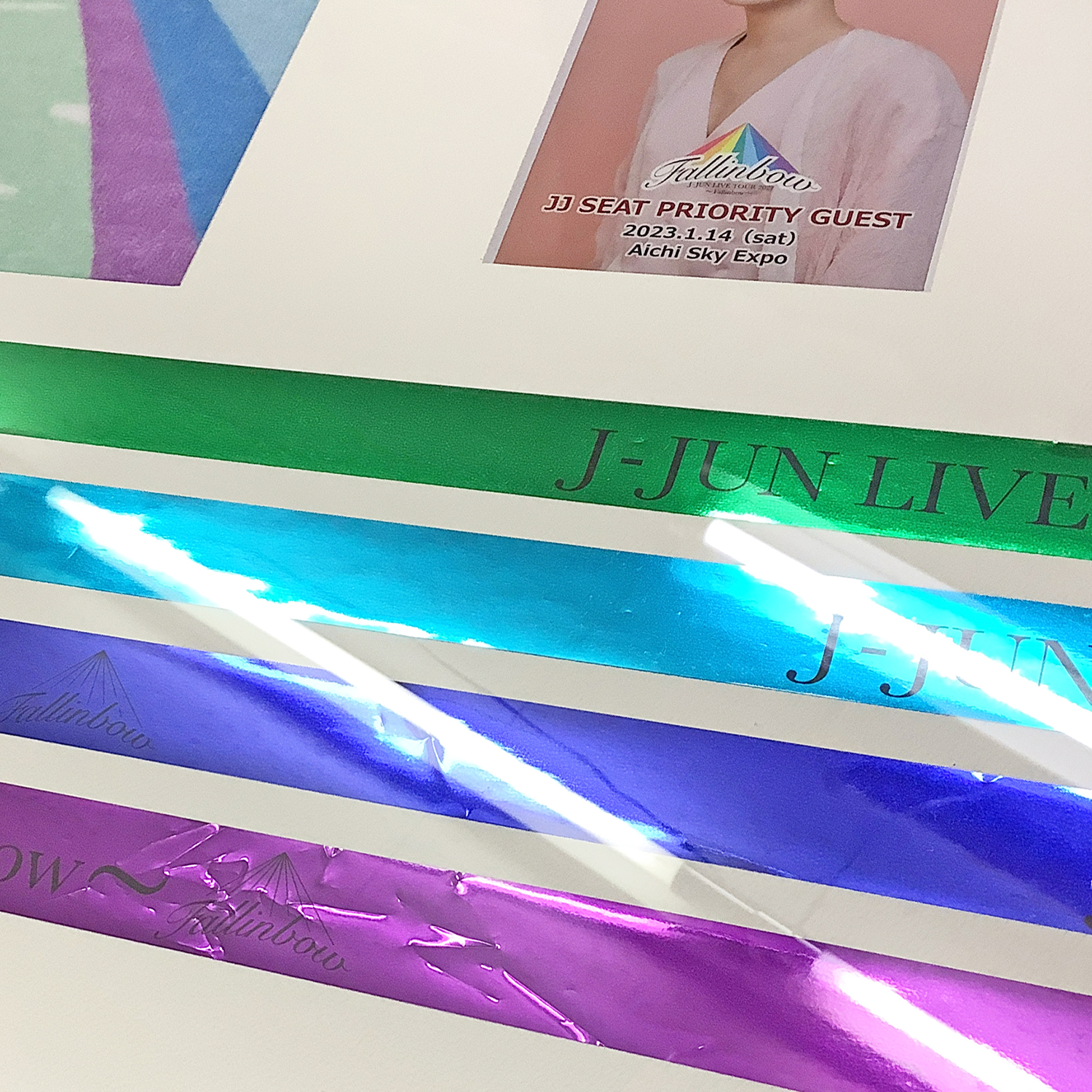 J-JUN～Fallinbow～ タオルと銀テープ