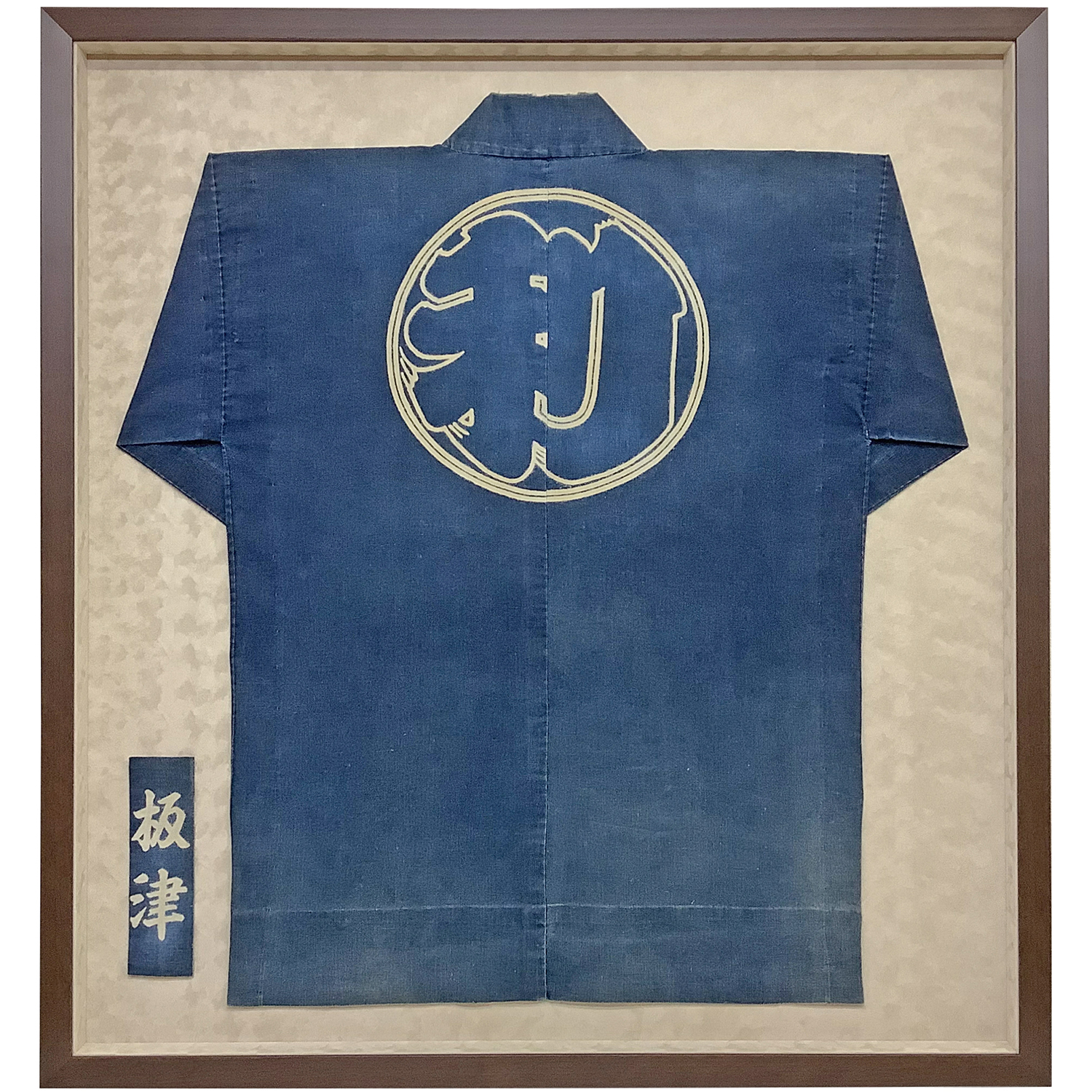 ハッピの背中と襟文字