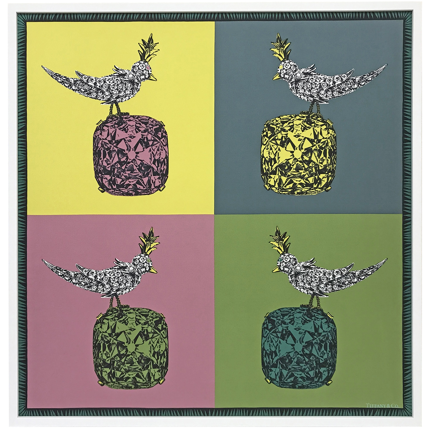 ティファニー スカーフ額装