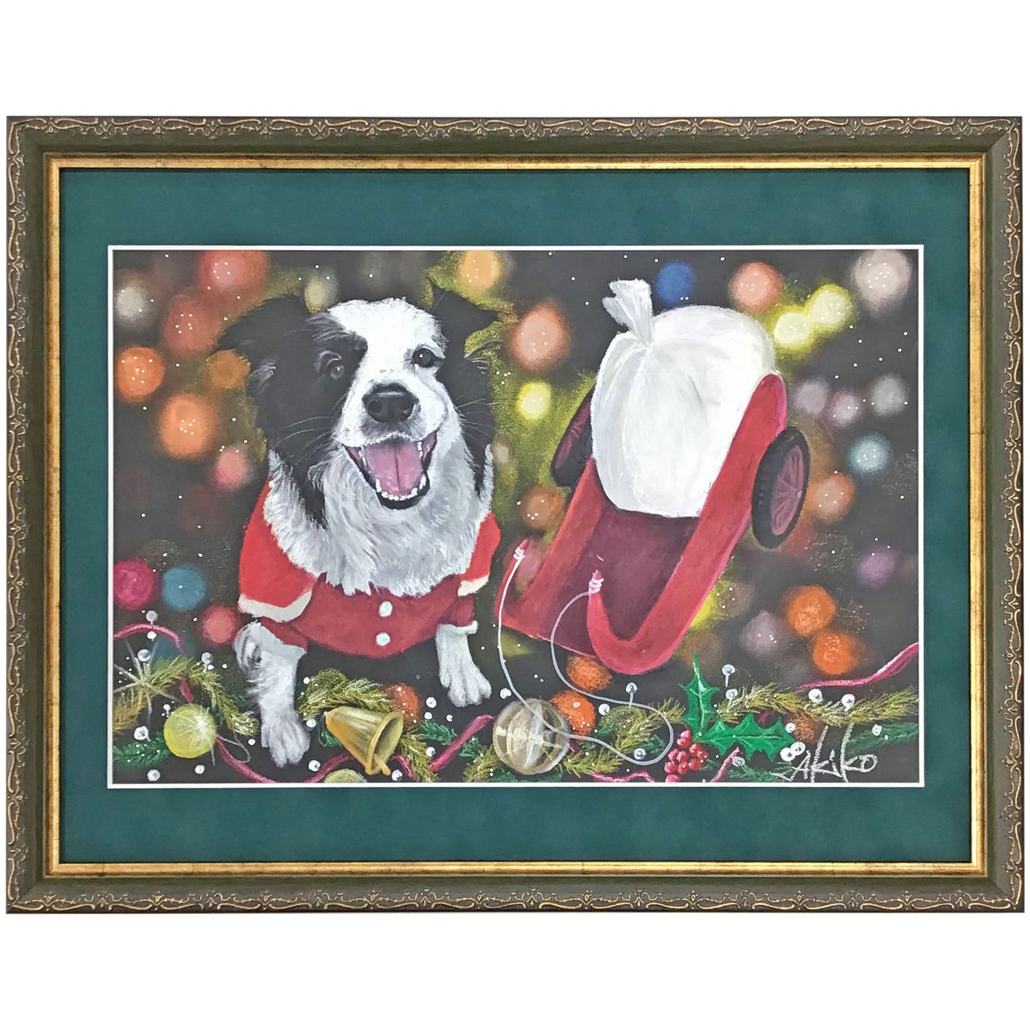 チョークアート 錦鯉野アキコ