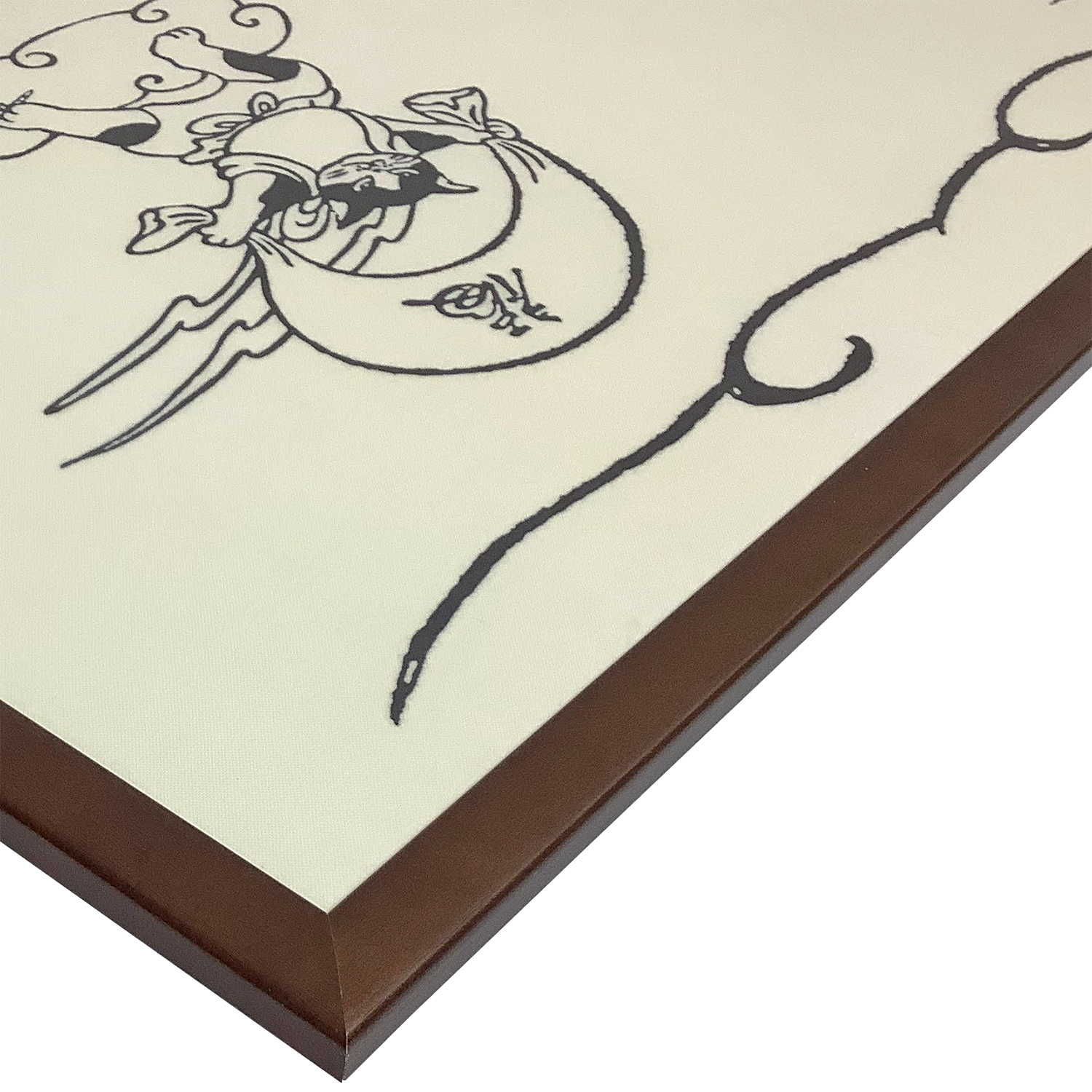 手ぬぐい 猫の風神雷神