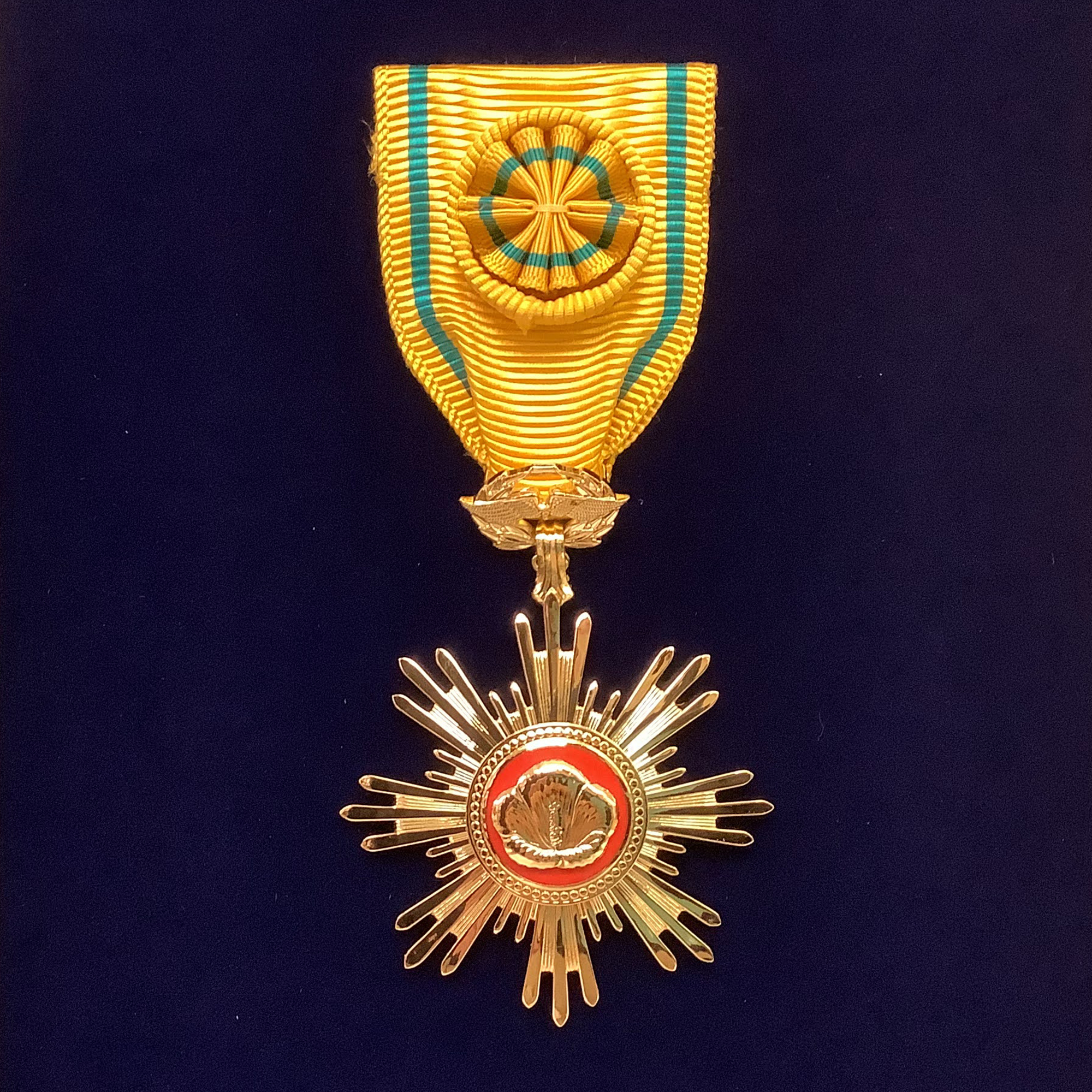 額装実例6 韓国 国民勲章と勲章証