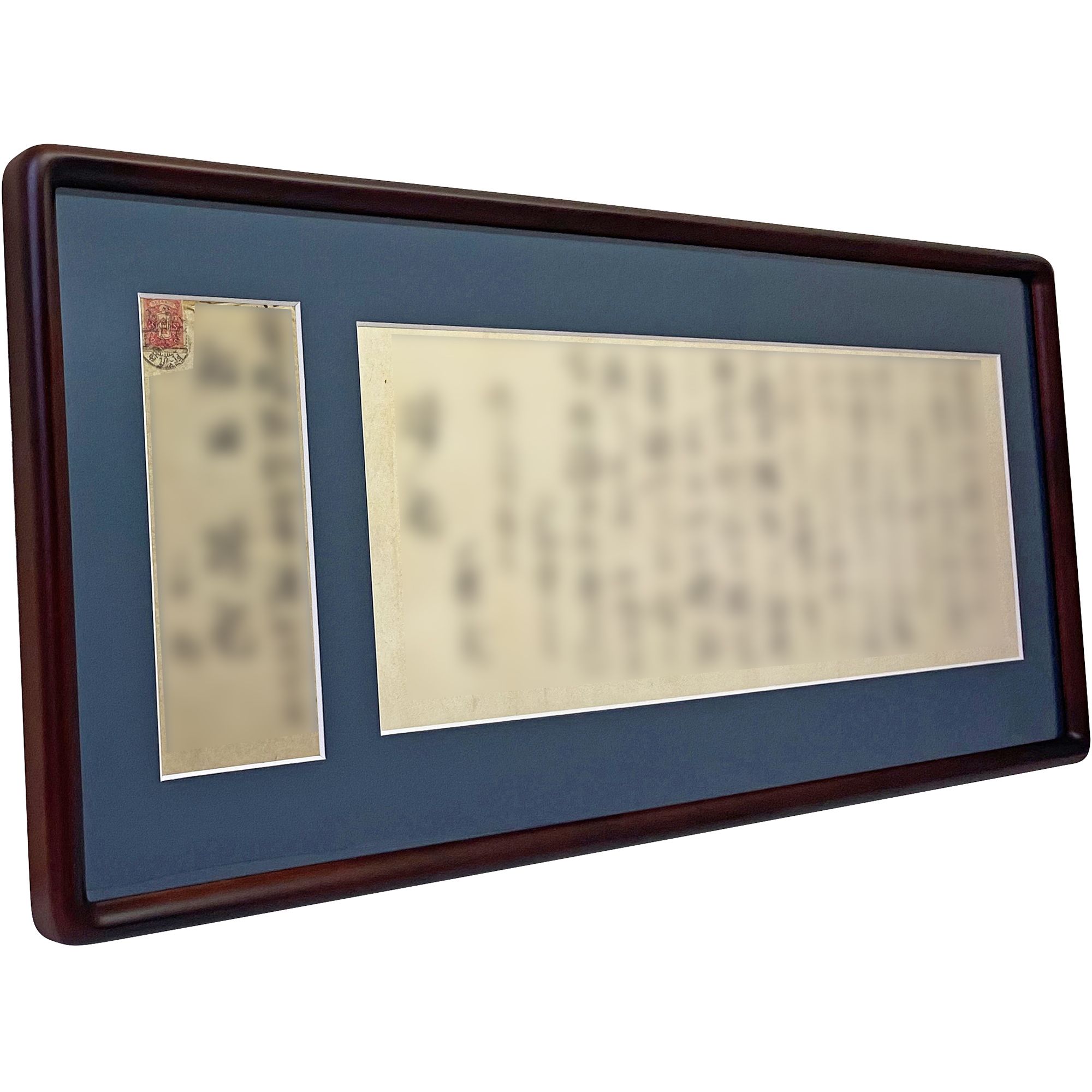 額装実例6 封筒とお手紙 書簡