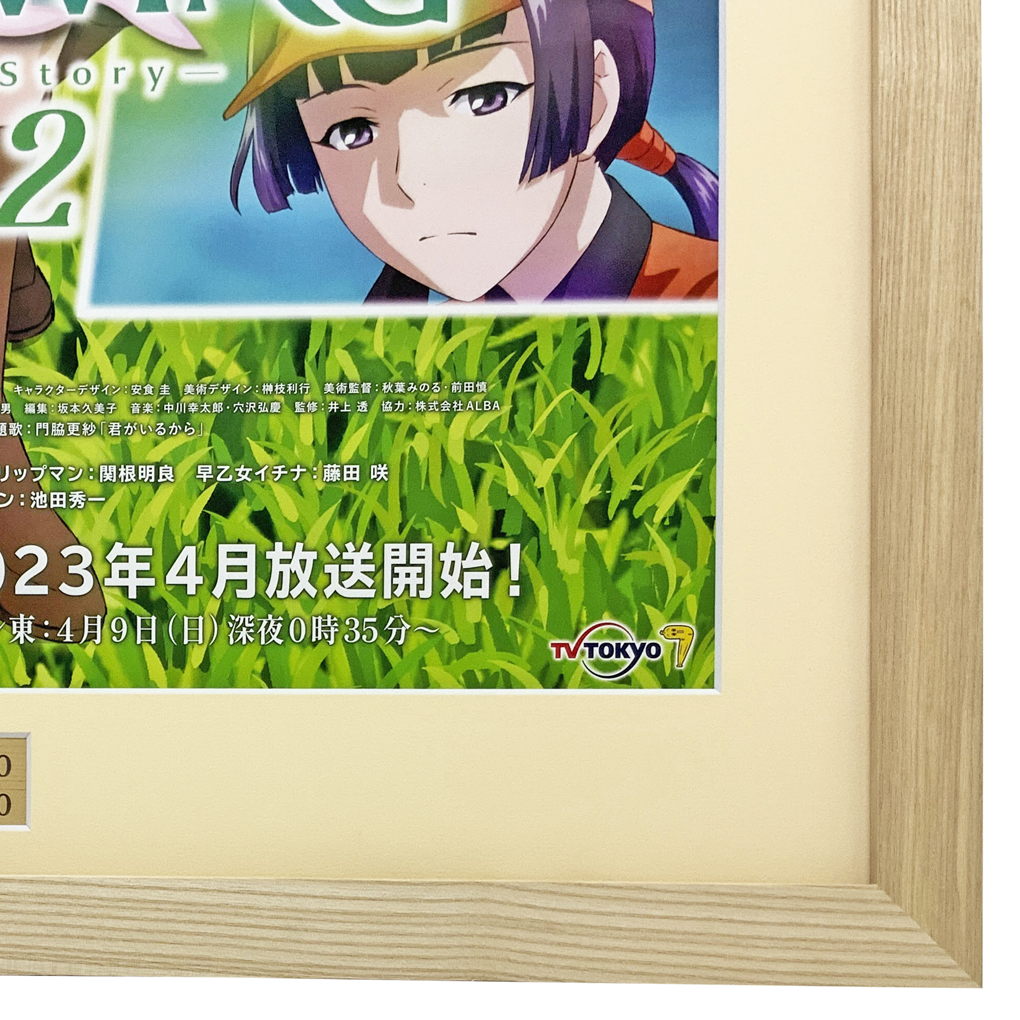 額装実例3 BIRDIE WING ポスター