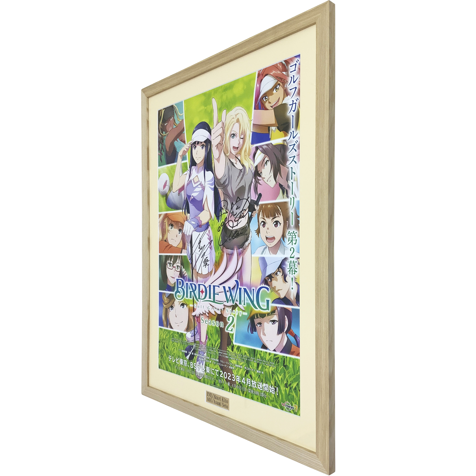 額装実例6 BIRDIE WING ポスター