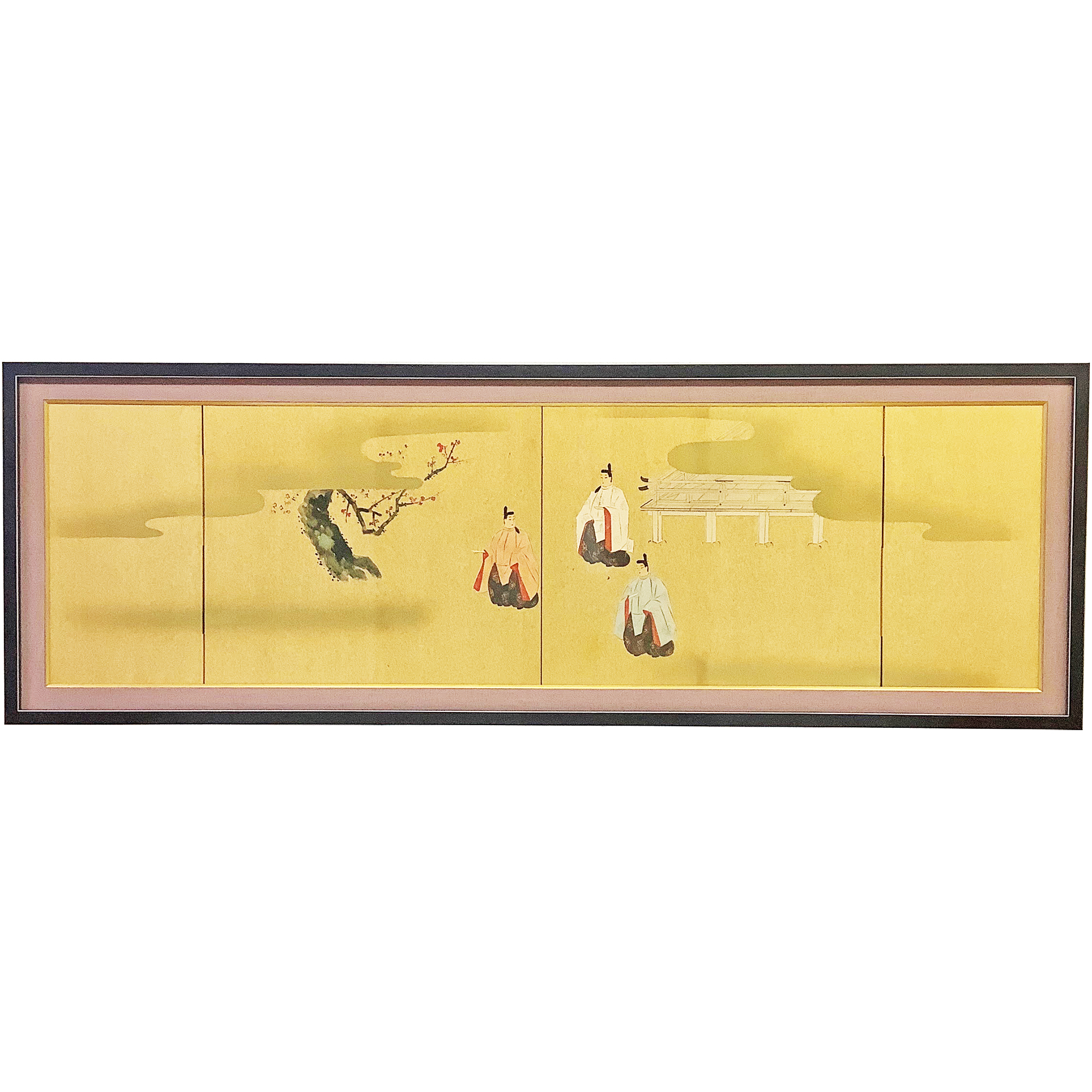 雛人形の屏風絵