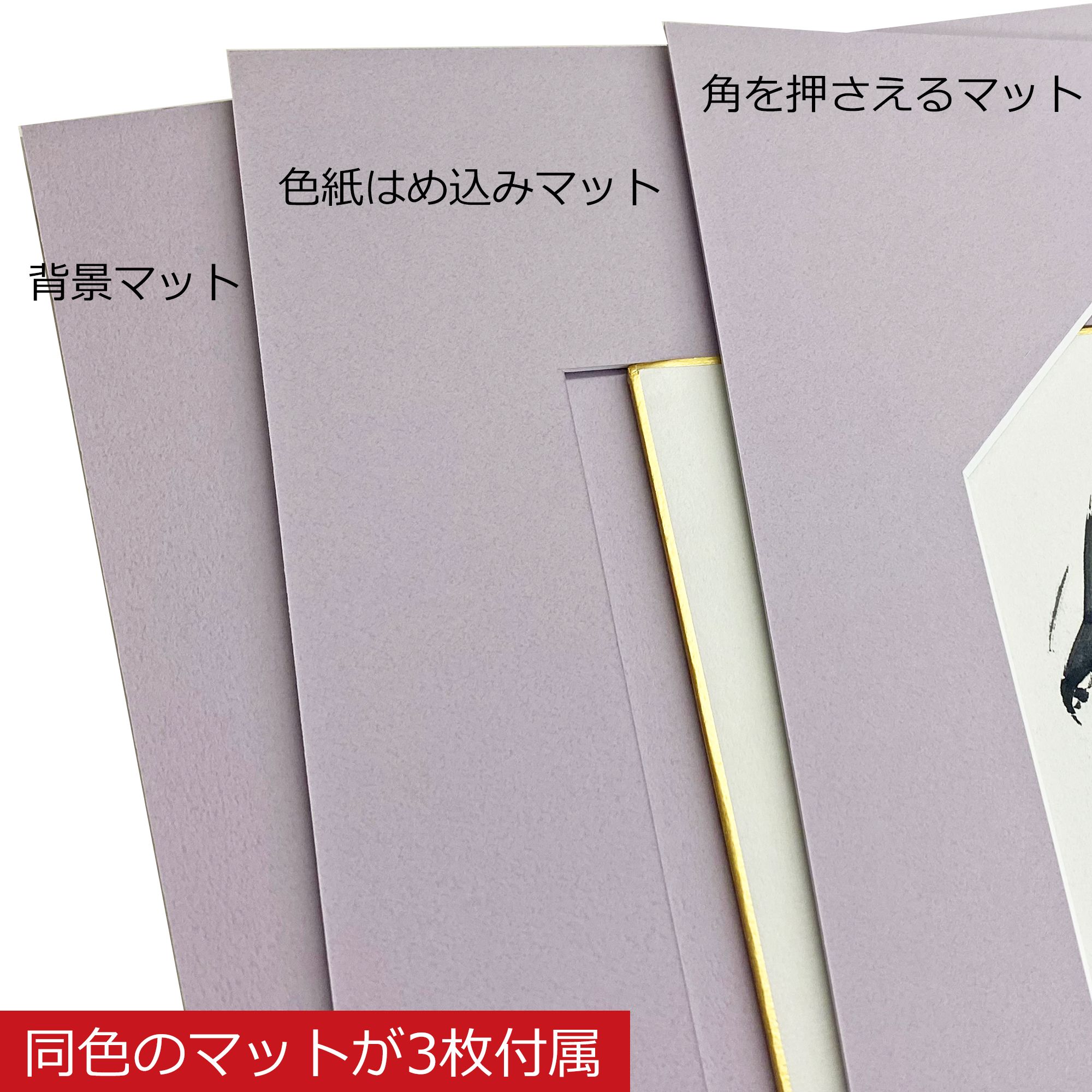 詳細画像3 端まで見せる保存額装色紙額 6700N