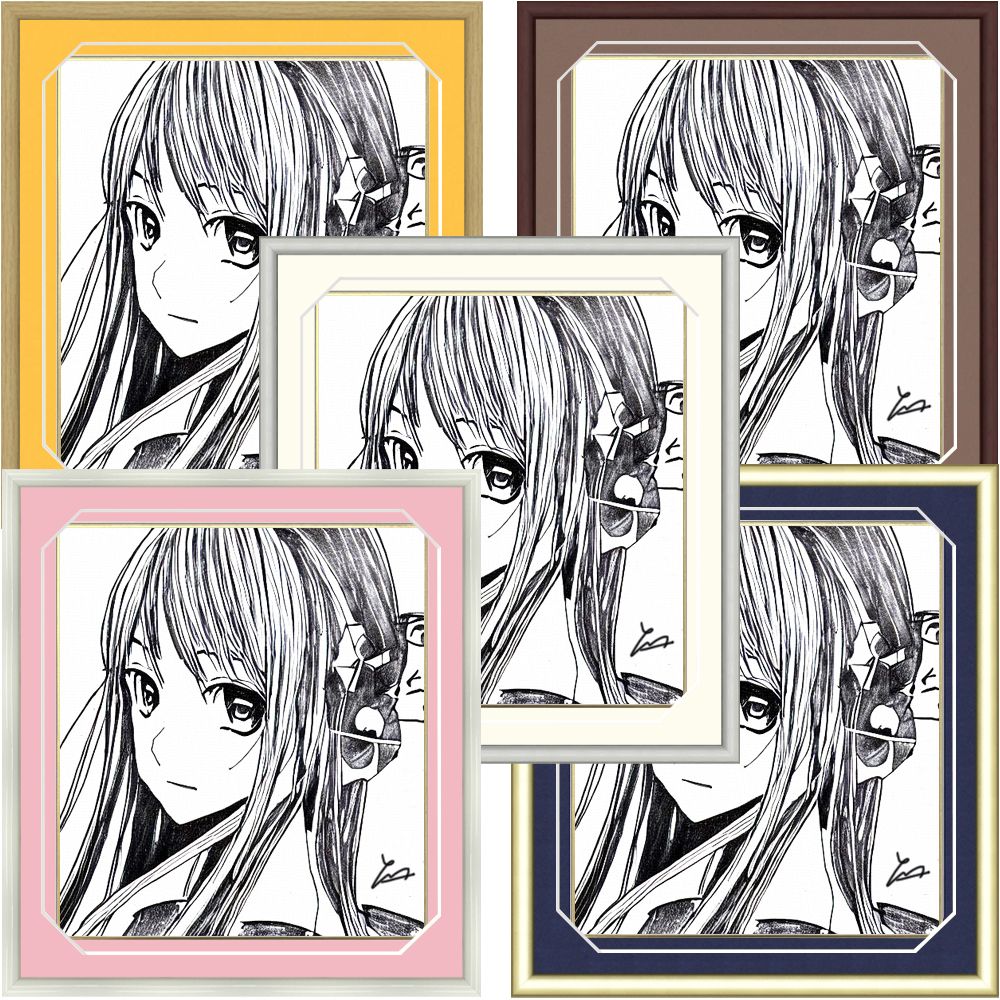 端まで見せる保存額装色紙額 BH-15F