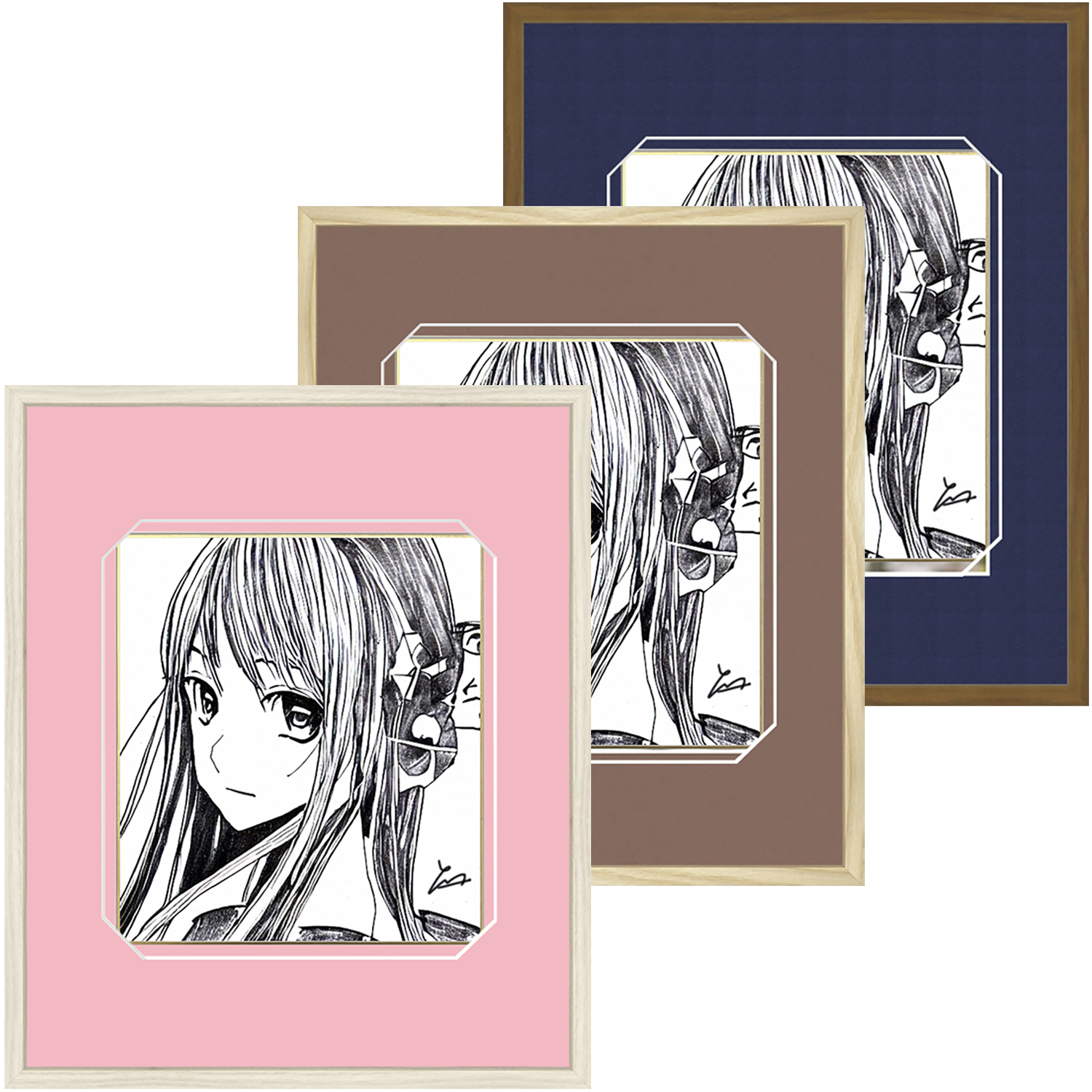 端まで見せる保存額装色紙額 GT501