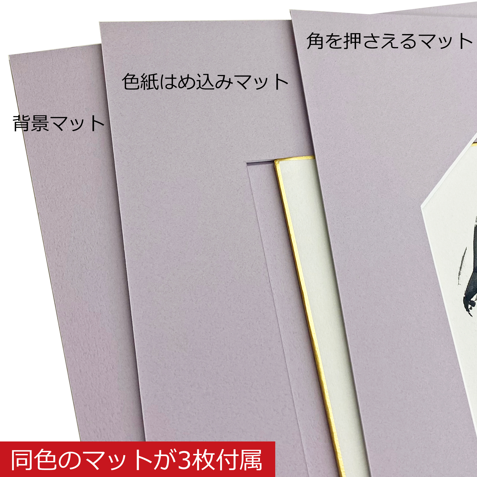 詳細画像3 端まで見せる保存額装色紙額 GT501