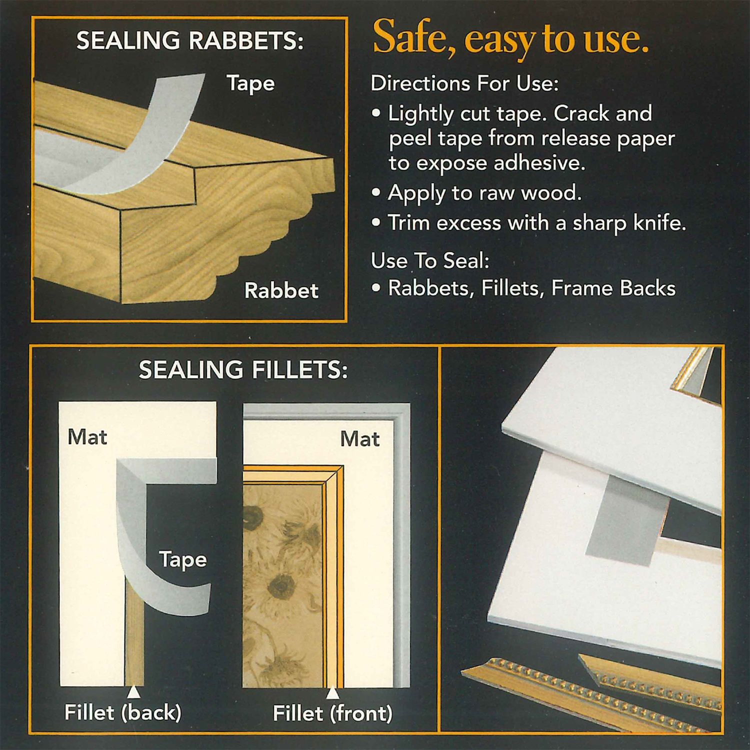 詳細画像4 保存額装 フレームシーリングテープ