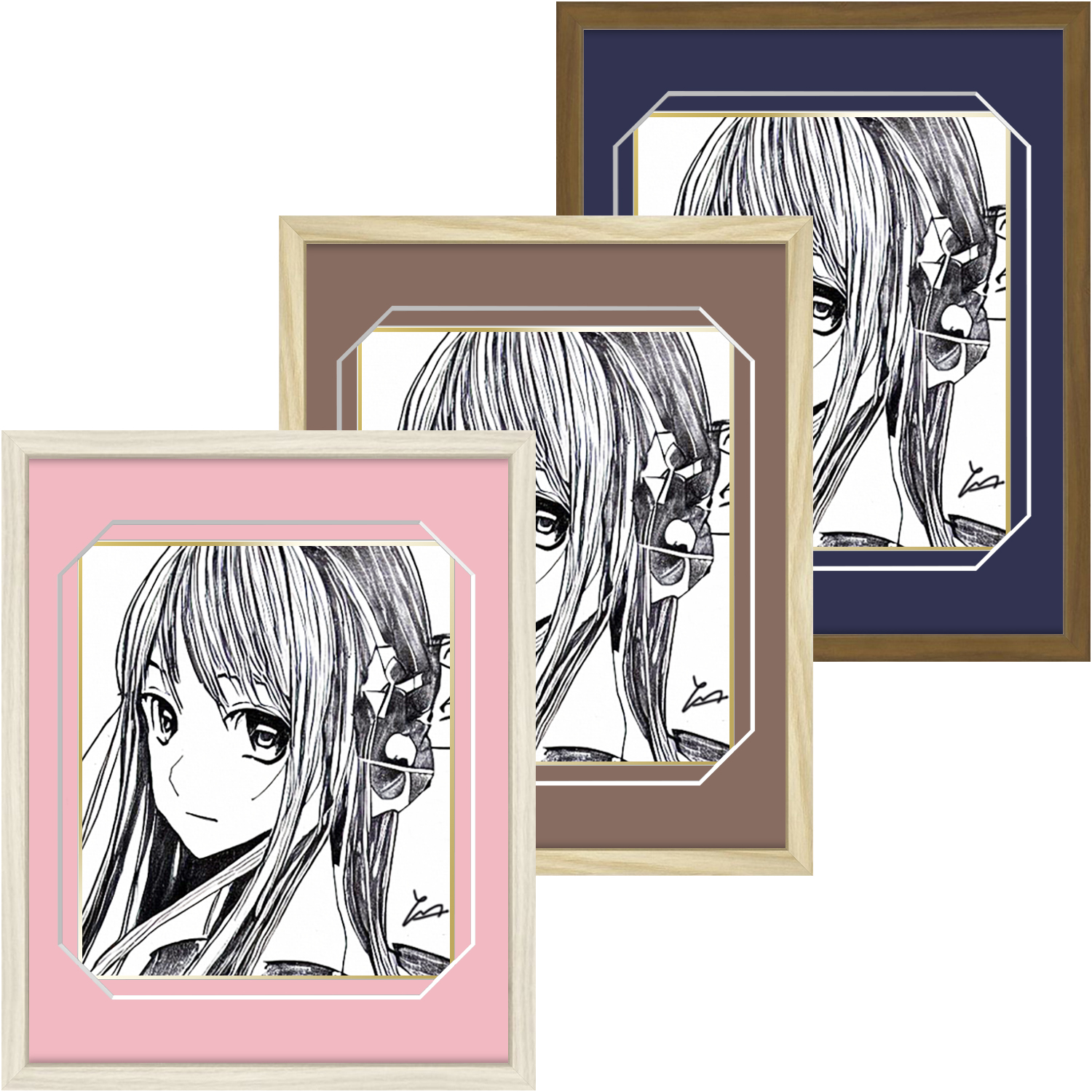 詳細画像 端まで見せる保存額装小色紙額 GT501