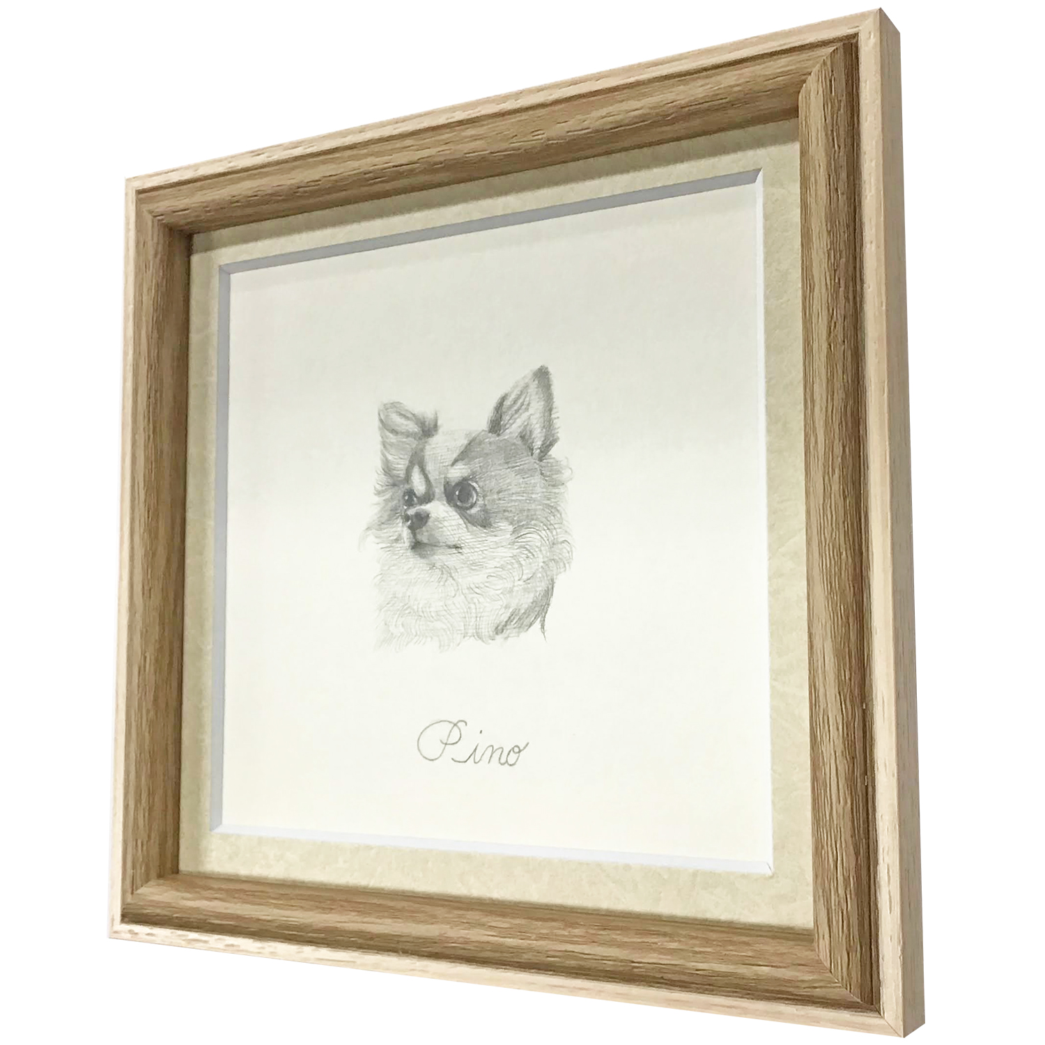 額装実例4 鉛筆画　犬