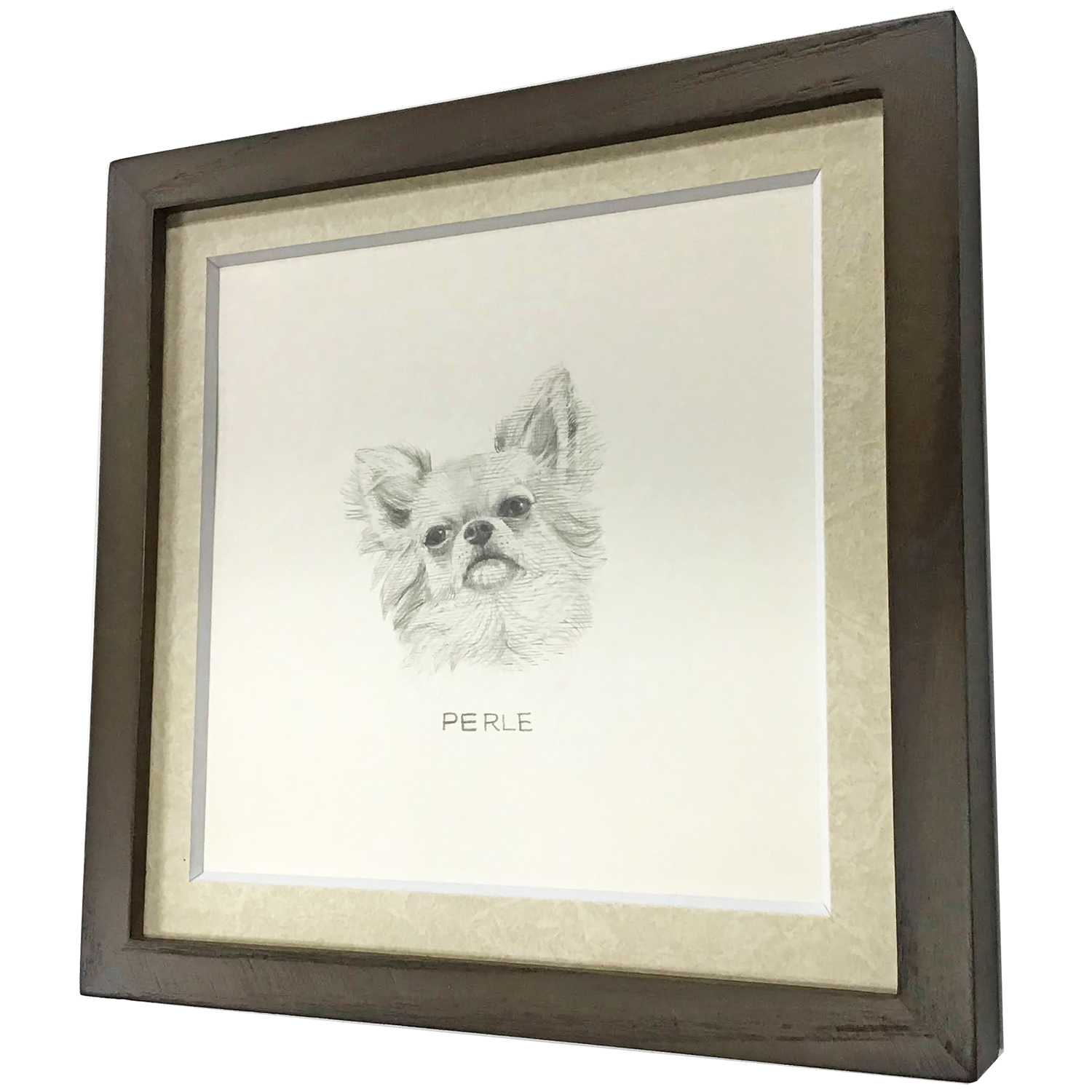 額装実例6 鉛筆画　犬