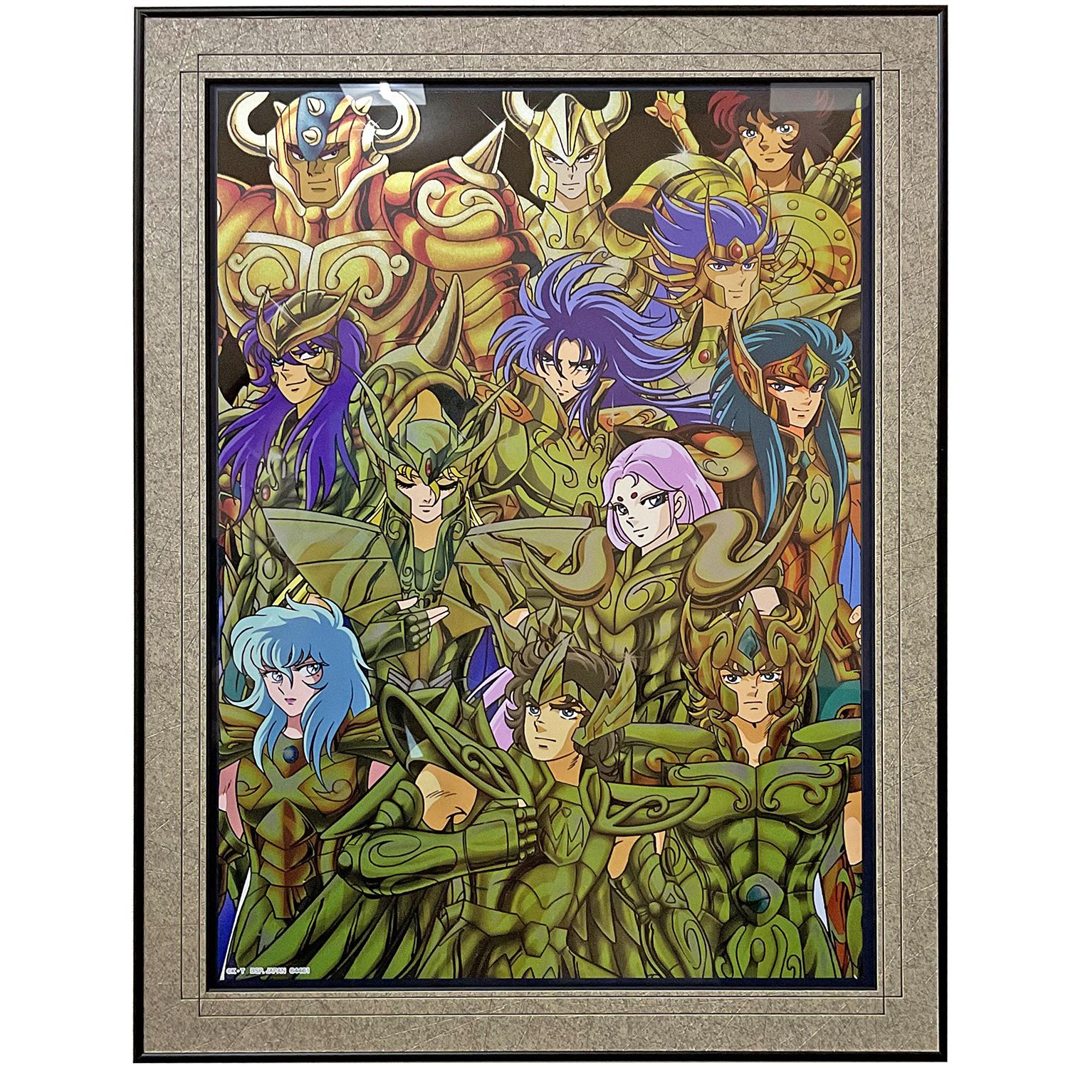 額装実例1 聖闘士星矢 ビッグメタリックアートシート