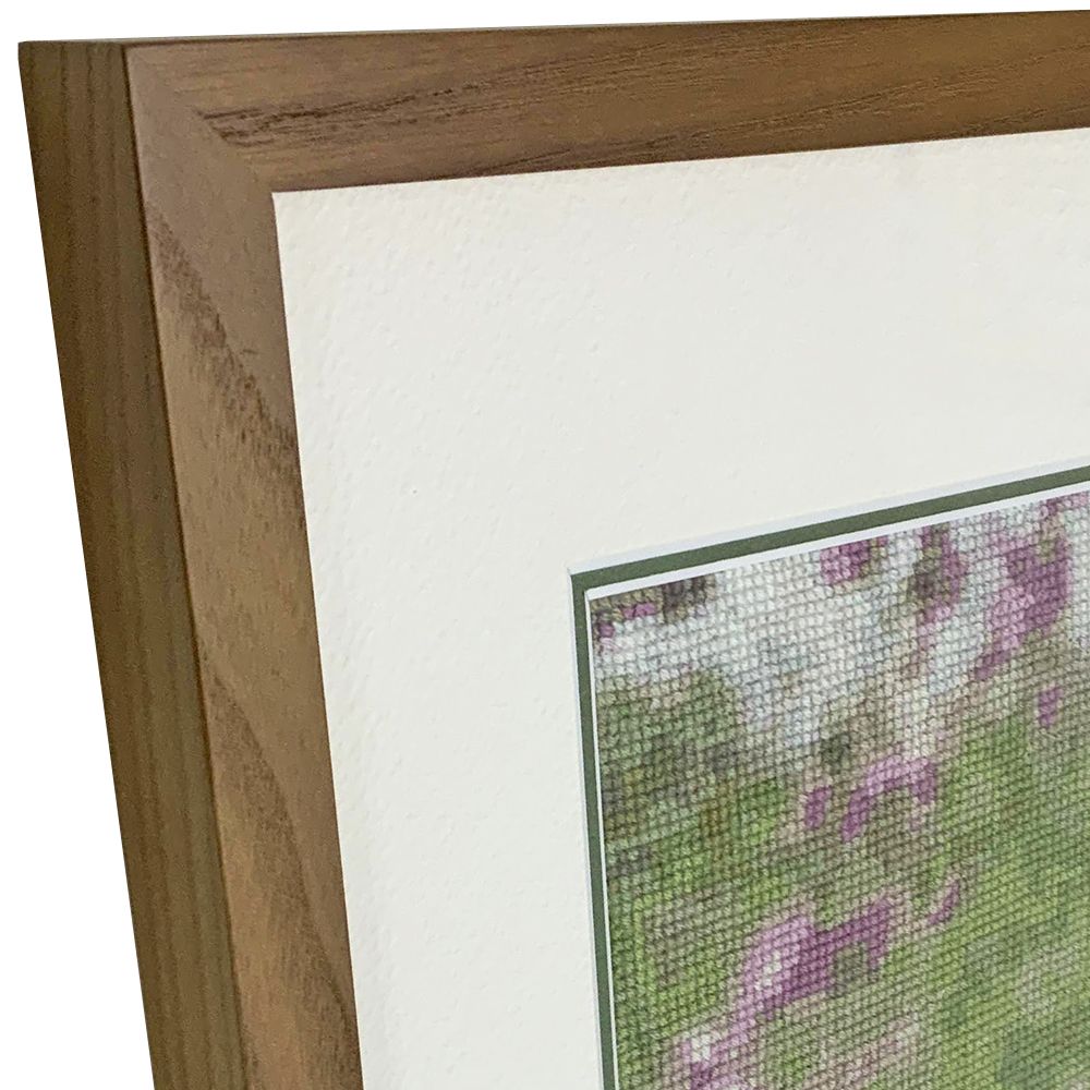 犬とお花の刺しゅう